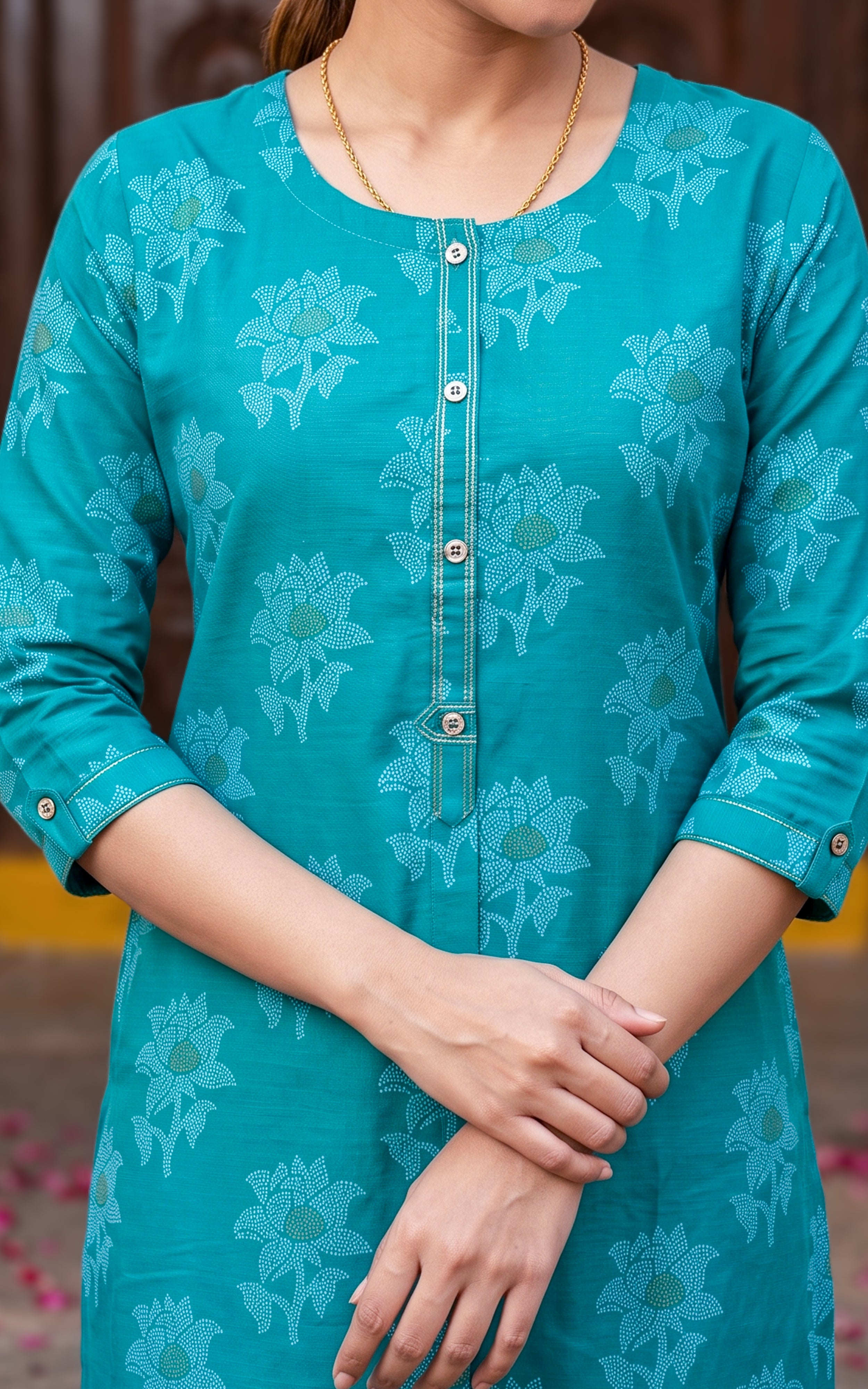 Maivizhi Sea Green