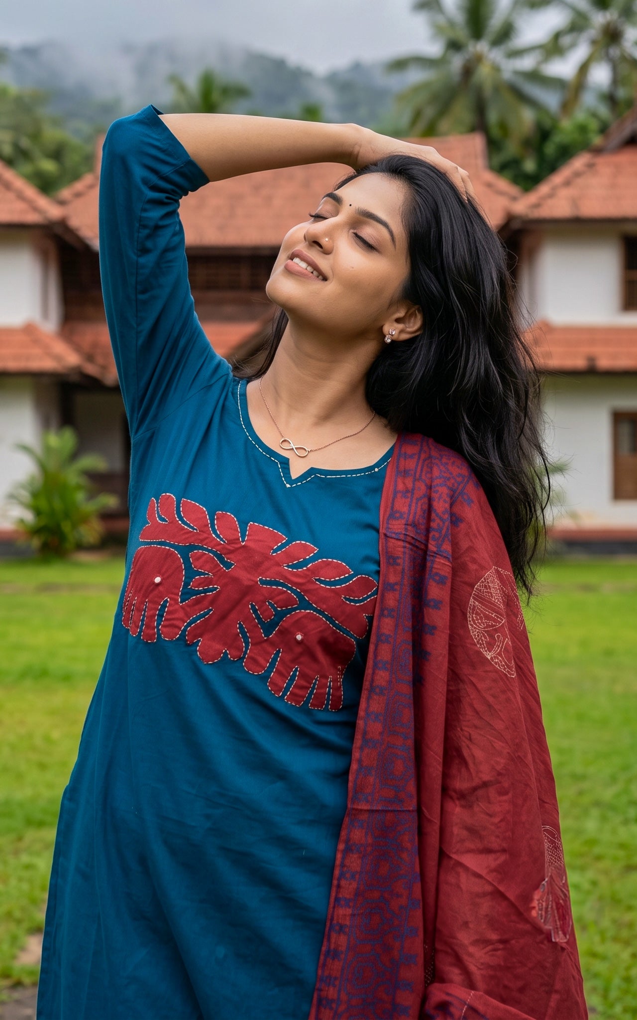 Nandhala (Kurti+Pant+Dupatta)