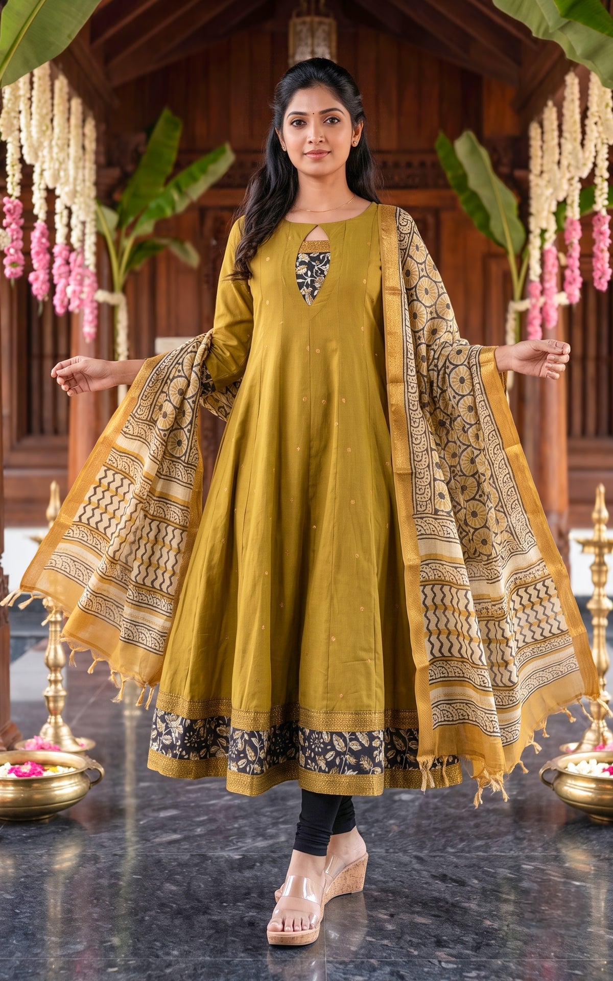 Aazhimathi (Kurti+Dupatta)
