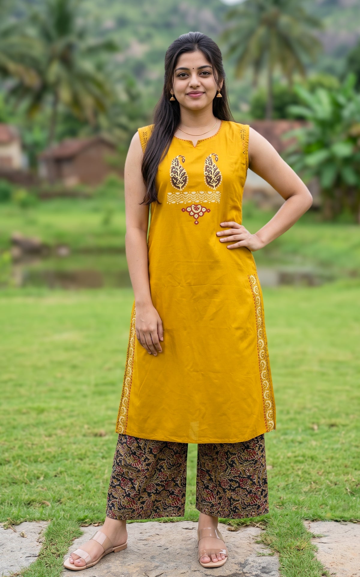 Moimalar Handblock (Kurti+Pant)