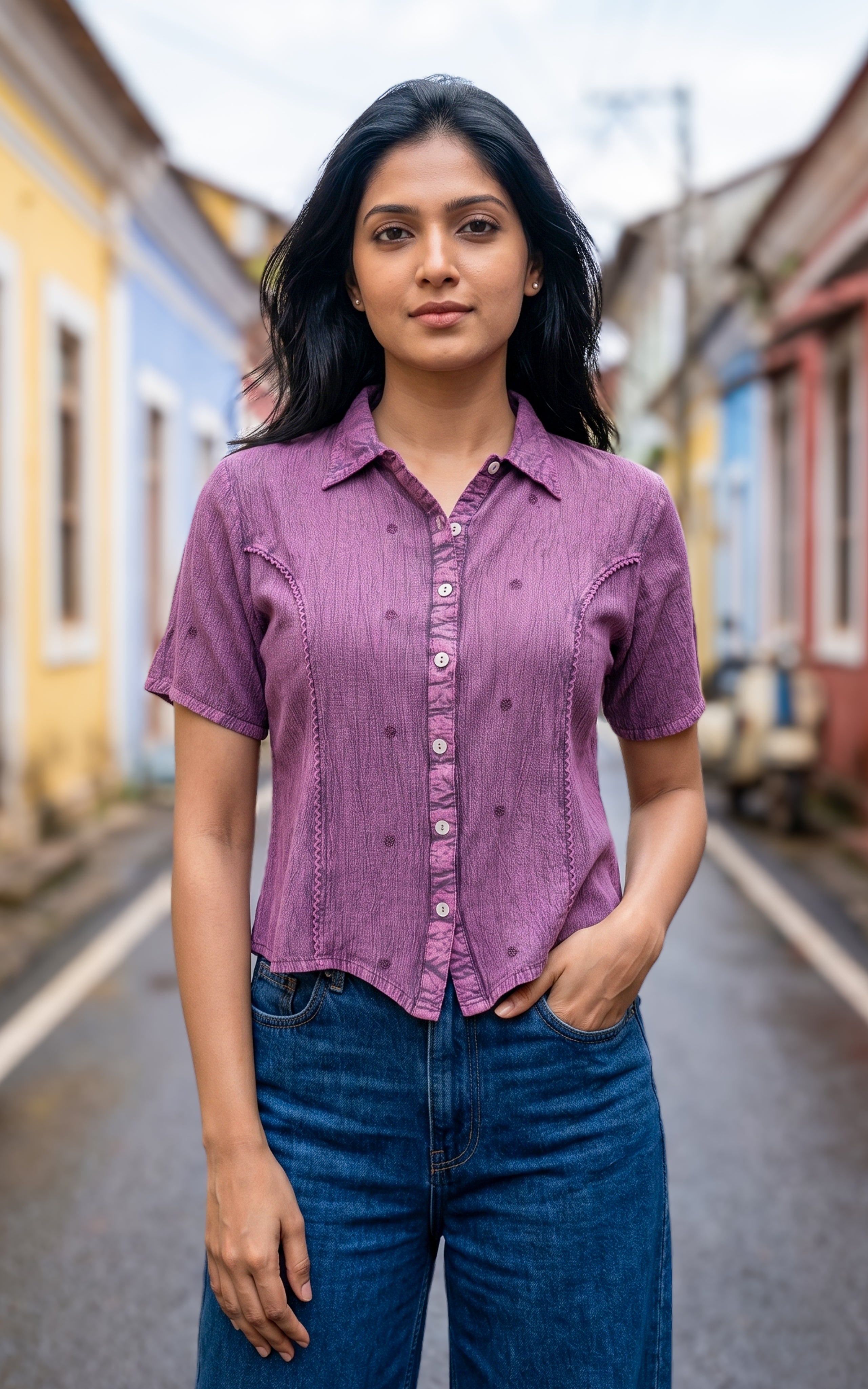 Indo western stylish crop top for women
