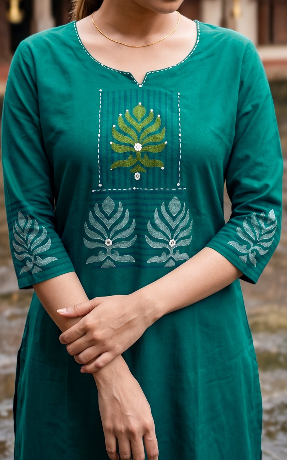Shanvitha Handblock (Kurti+Pant+Dupatta)