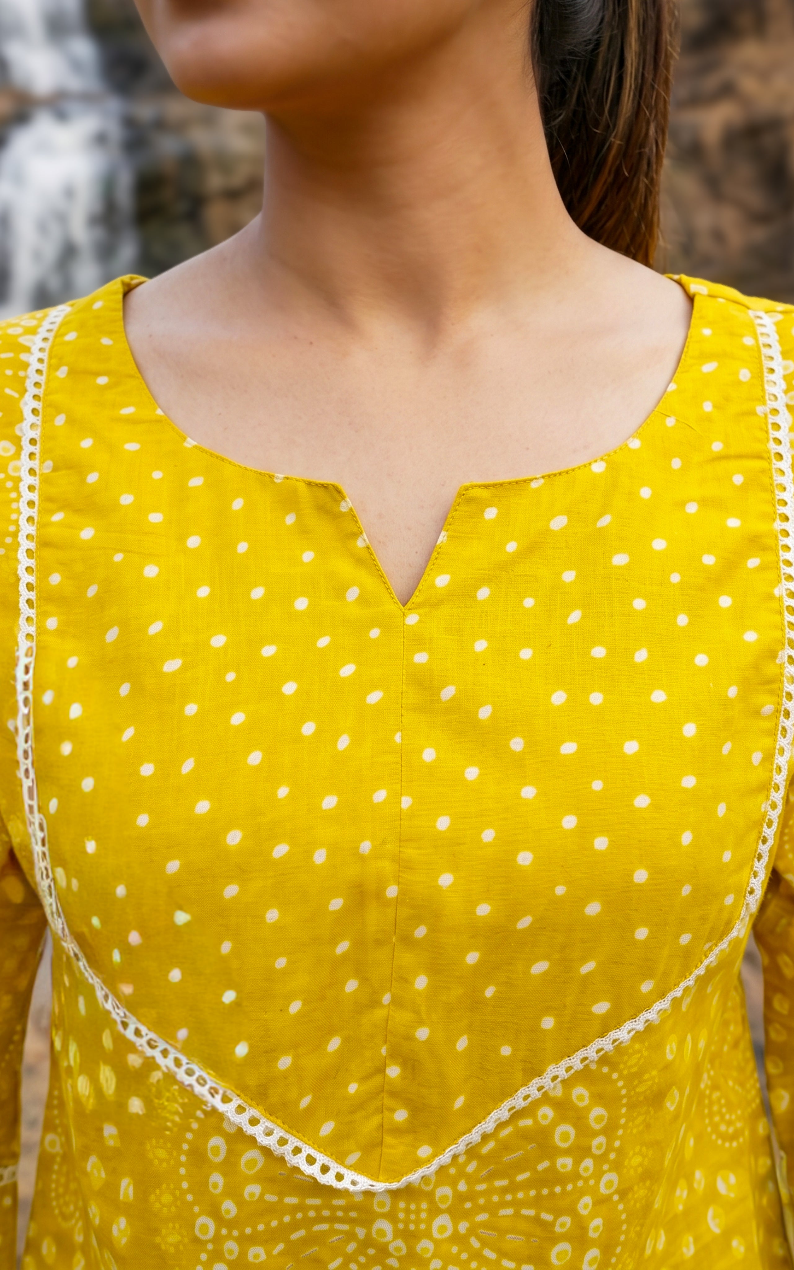 Breathable cotton summer kurti for women