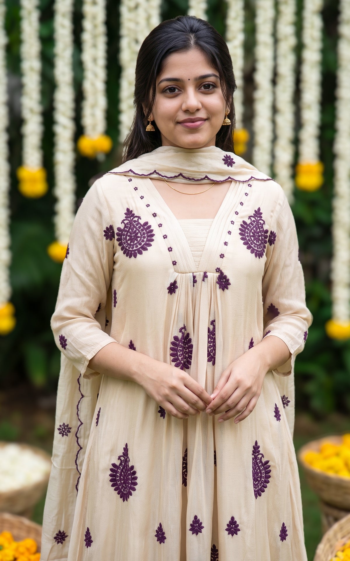 Poomugil (Kurti+Pant+Dupatta)