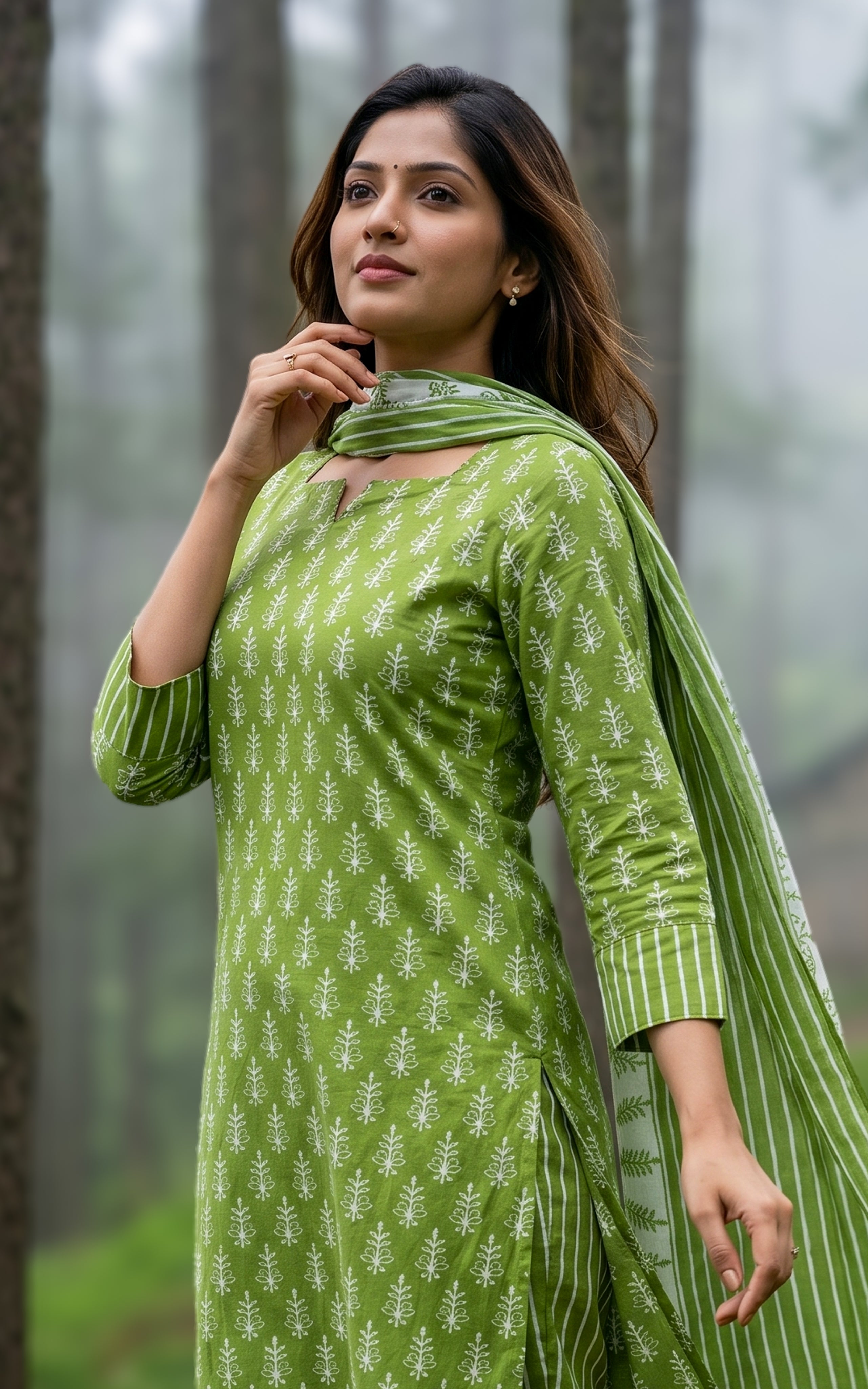 All day wear cotton kurti set for women