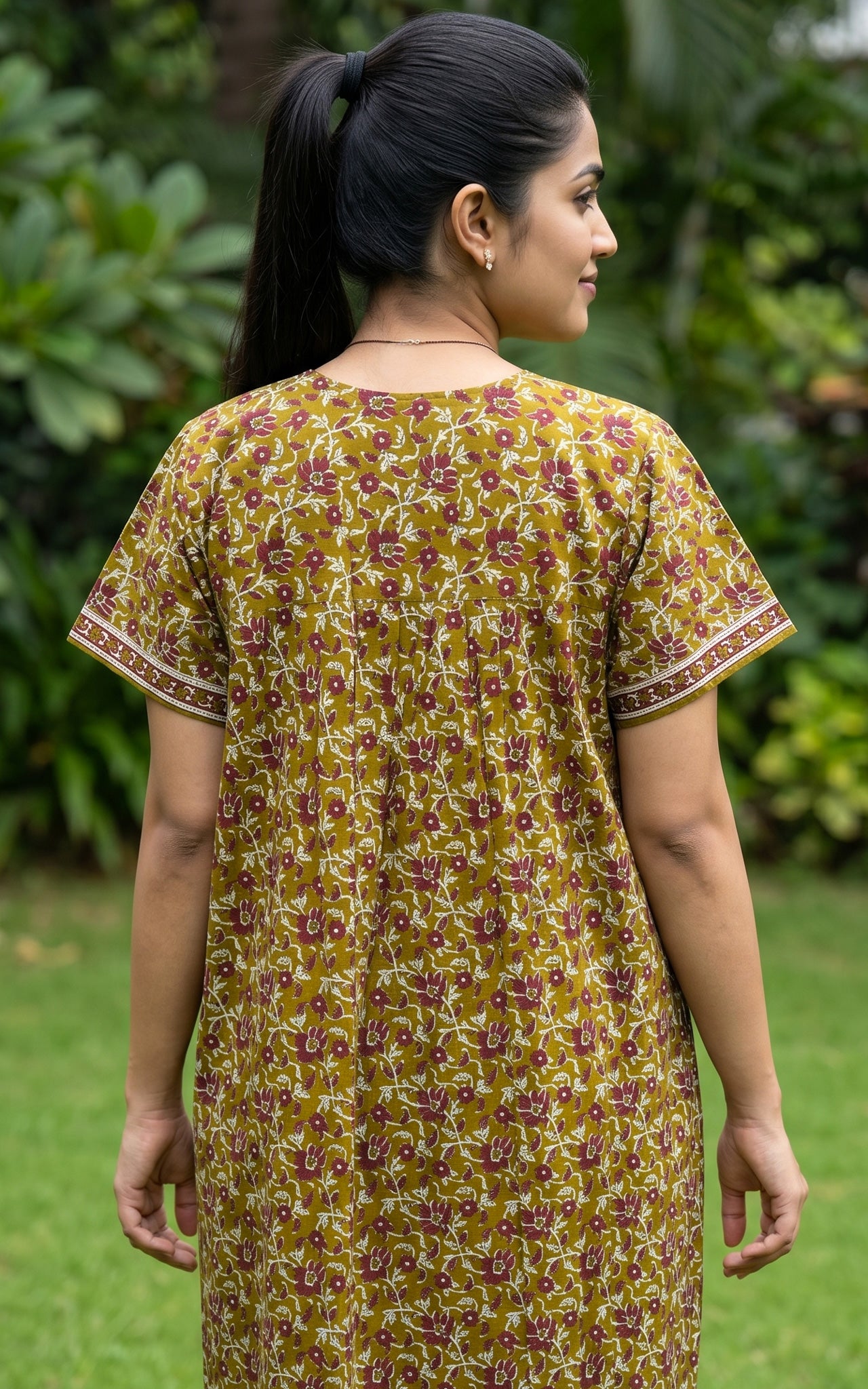 Cotton Straight Fit Nighty-162SS3A