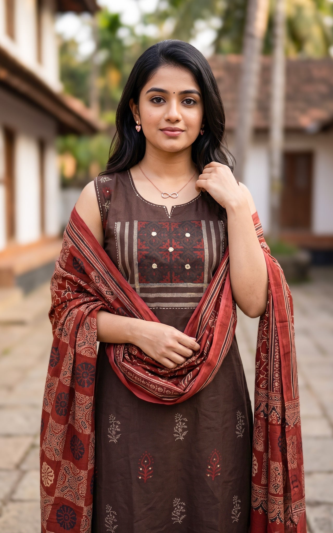 Vihana Handblock (Kurti+Pant+Dupatta)