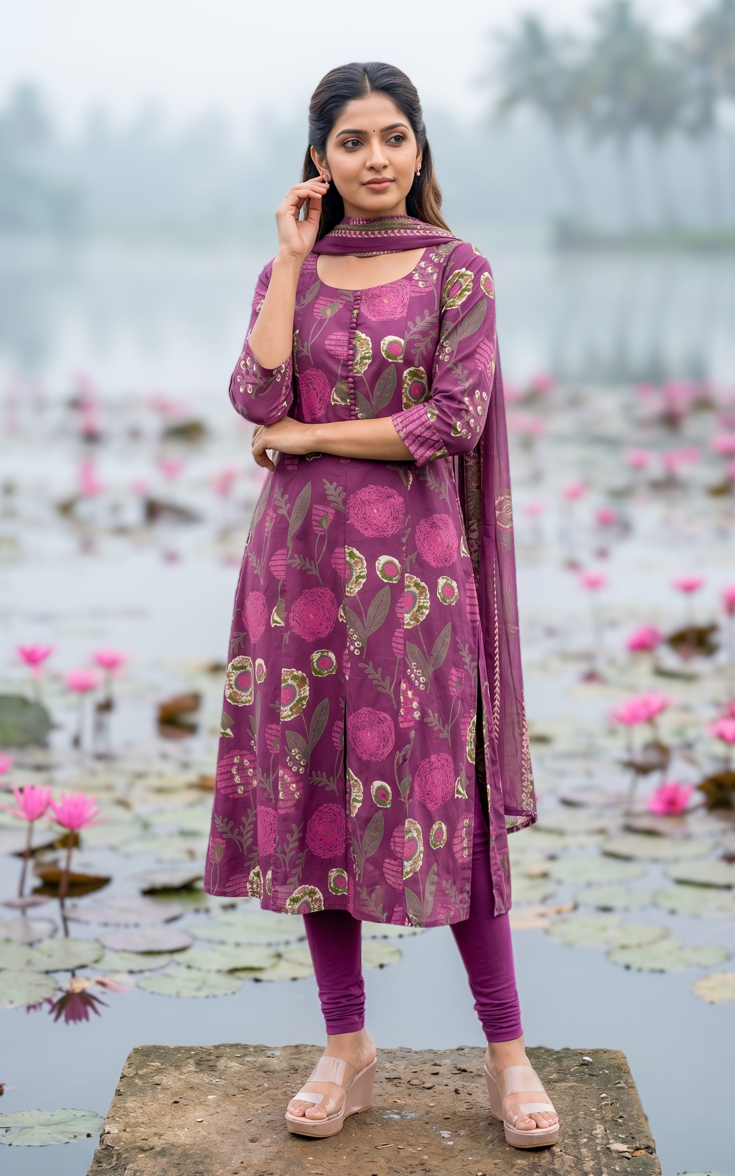 Saleema C (Kurti+Dupatta)