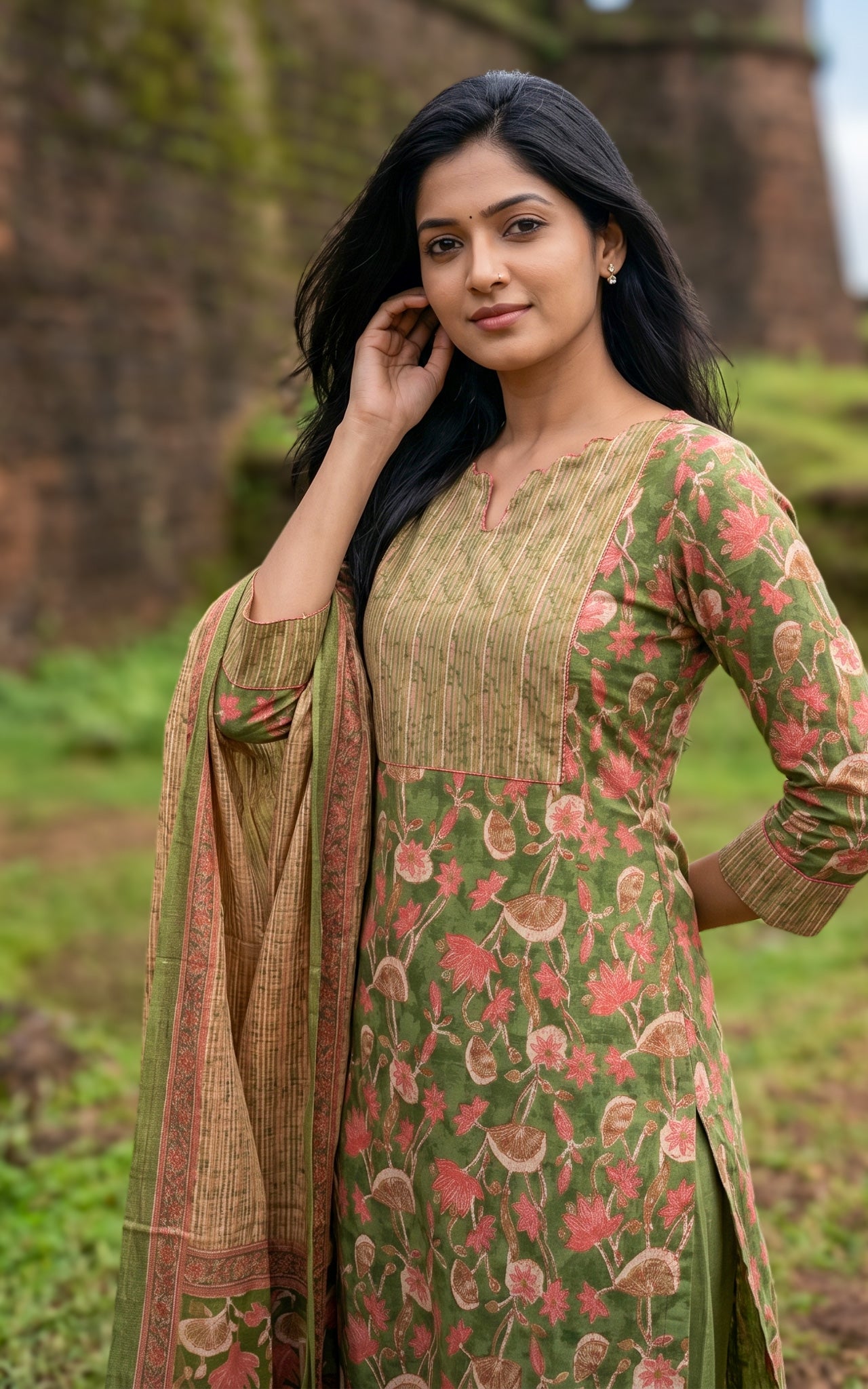 Mirudhula B (Kurti+Pant+Dupatta)