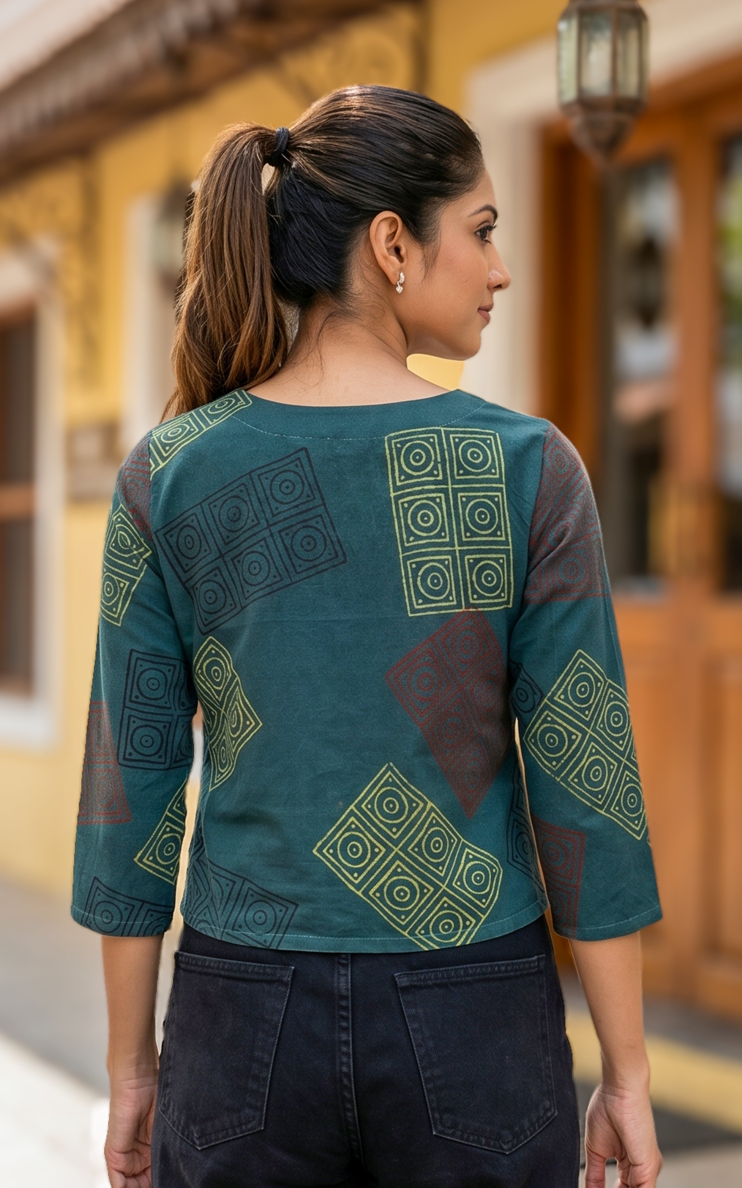 Cotton top style kurti for women