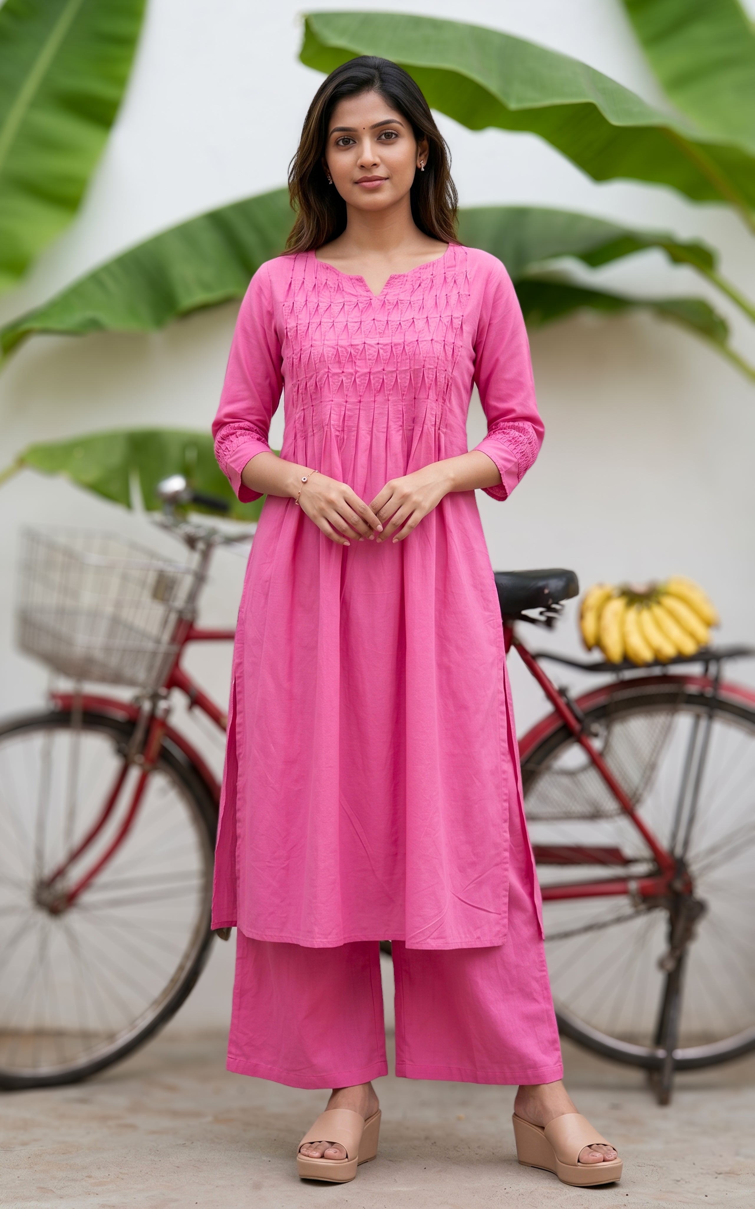 Janu Pink (Kurti+Pant)