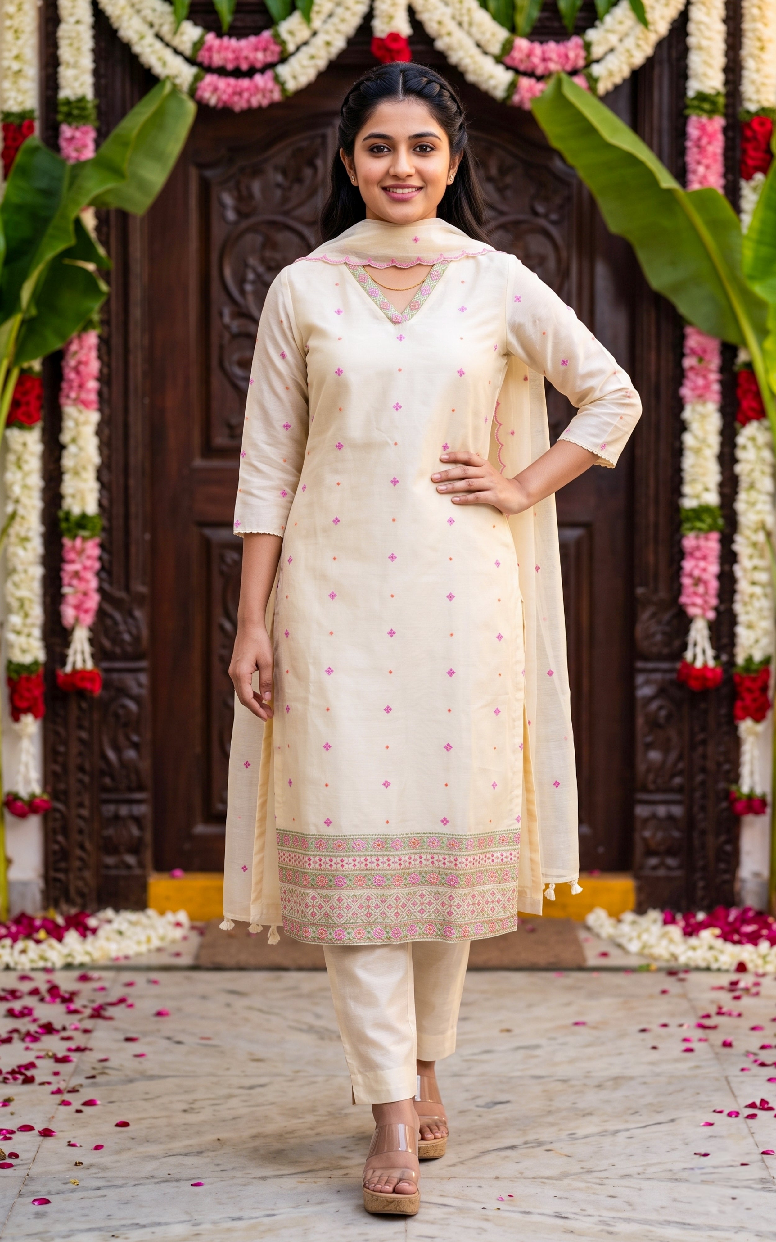 Natalya (Kurti+Pant+Dupatta)