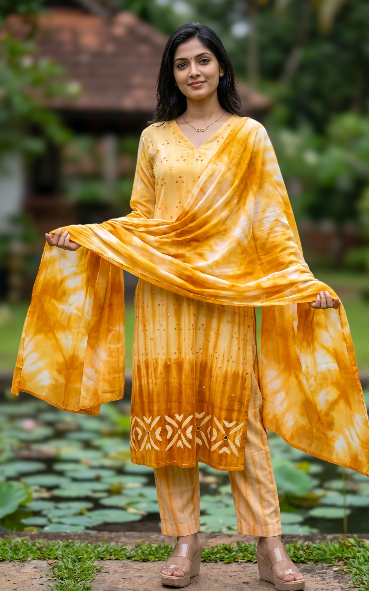 Mustard Cotton Summer Collection Kurti Set for Women