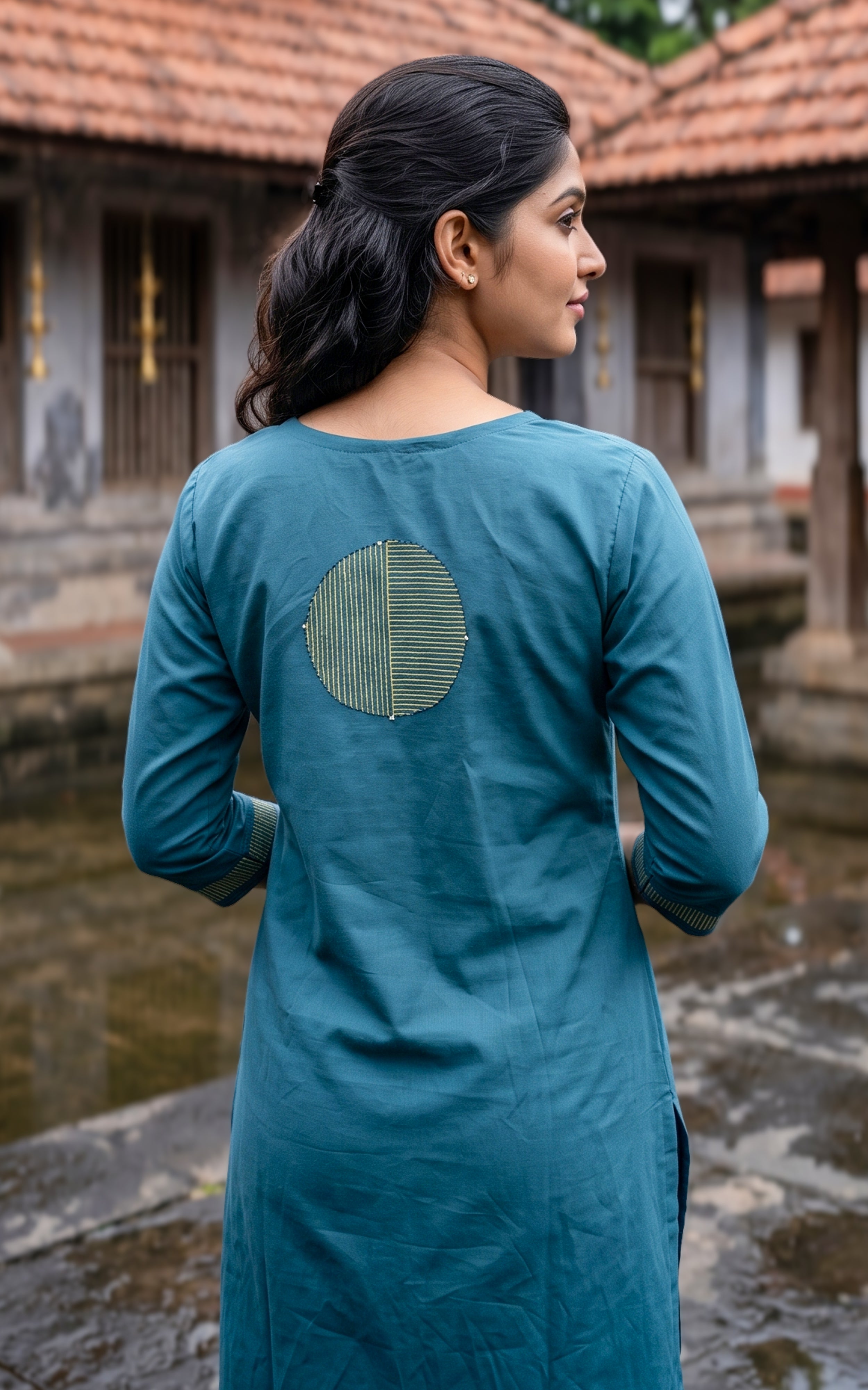 Sangeetha Handblock (Kurti+Pant+Dupatta)
