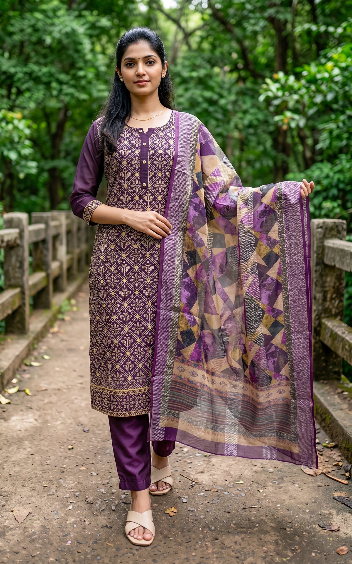 Rajakumari A (Kurti+Pant+Dupatta)