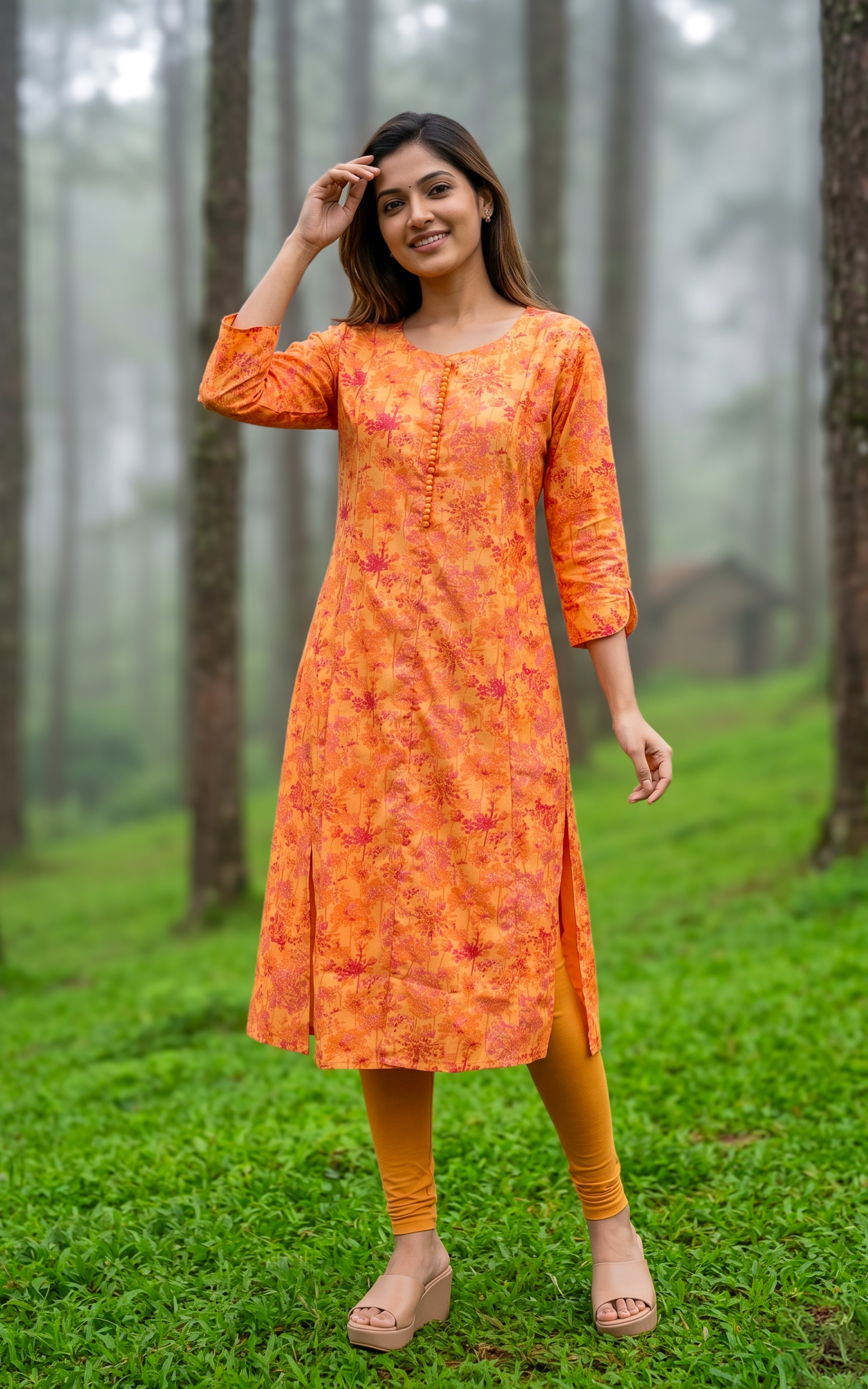 Lightweight georgette kurti for women