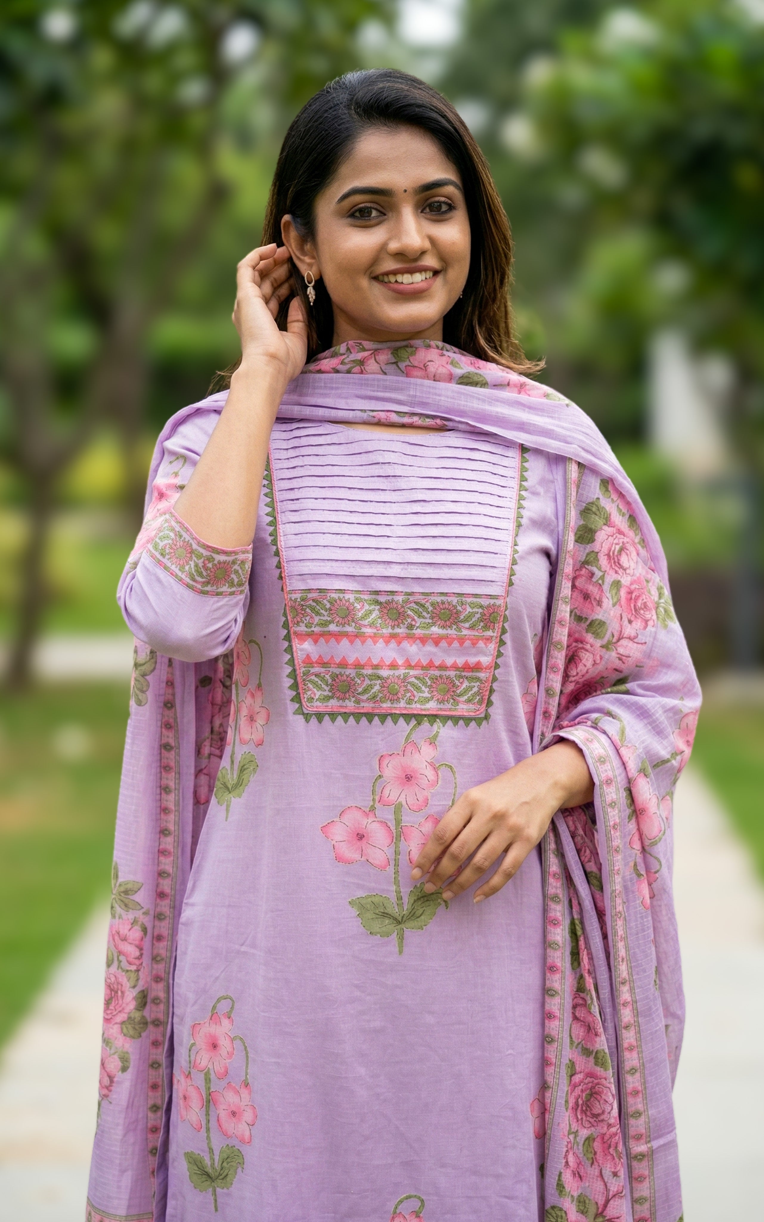 Manasvi A (Kurti+Pant+Dupatta)