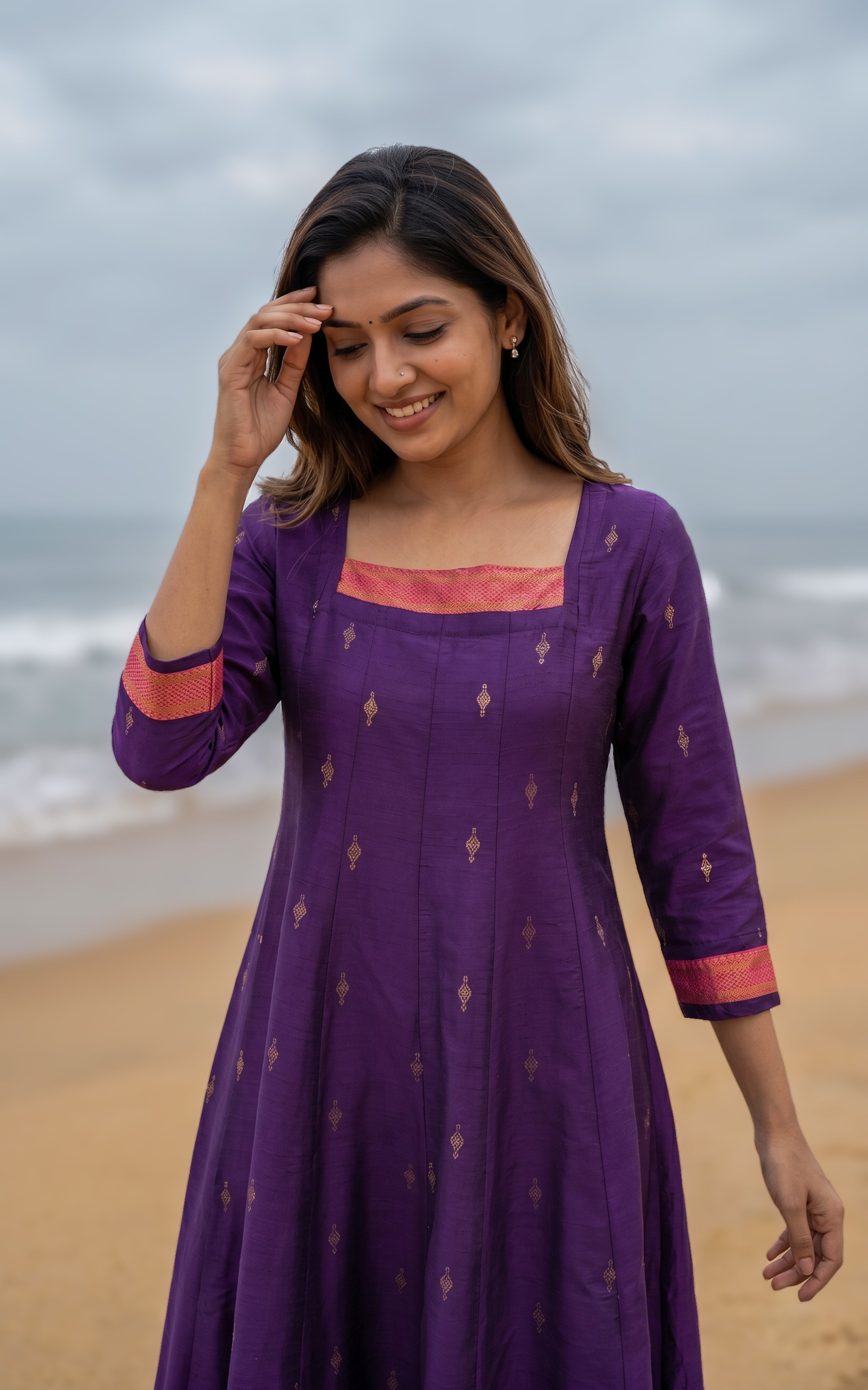 office wear elegant anarkali kurti
festive wear simple ethnic kurti