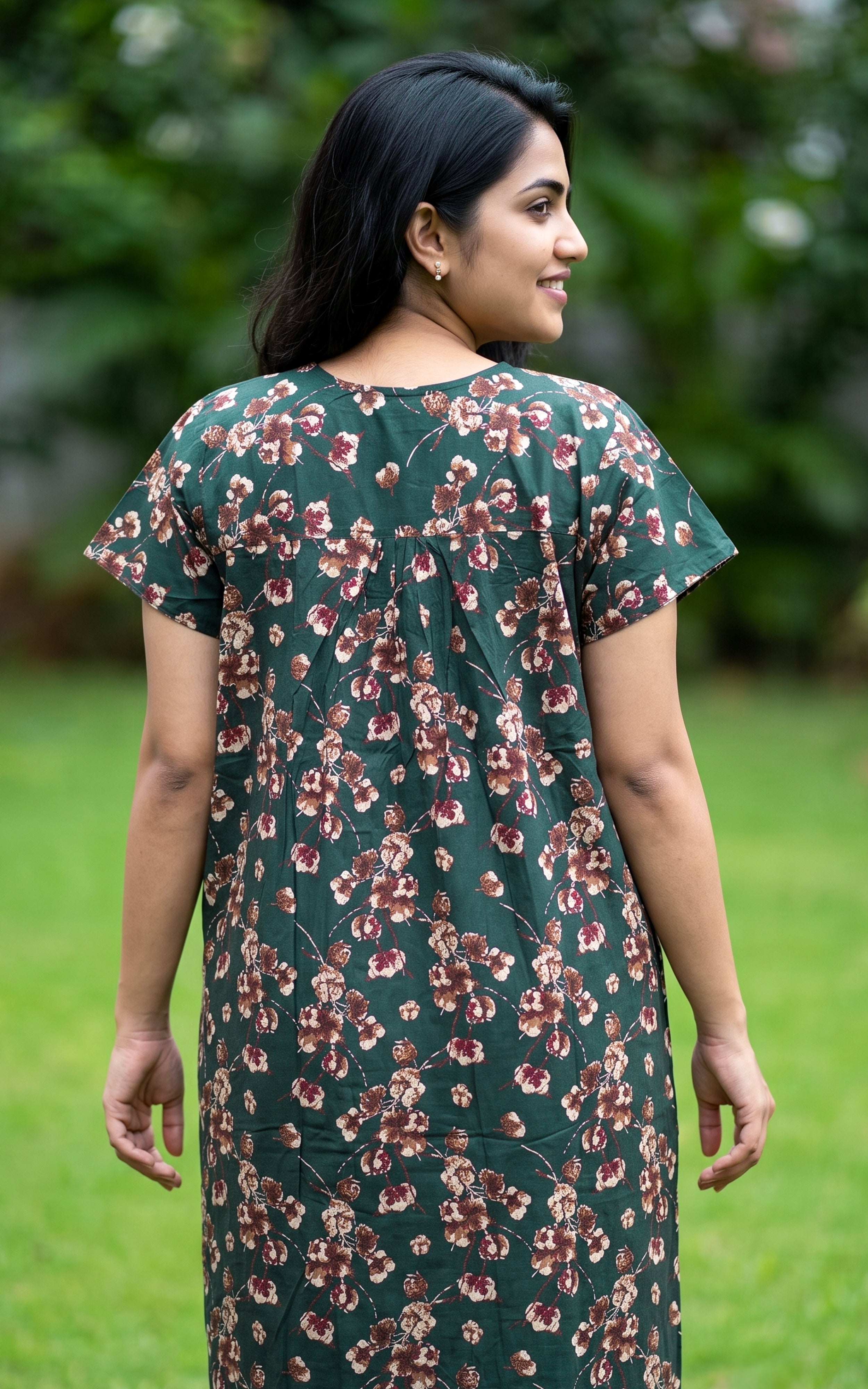 Cotton Straight Fit Nighty-164SS1
