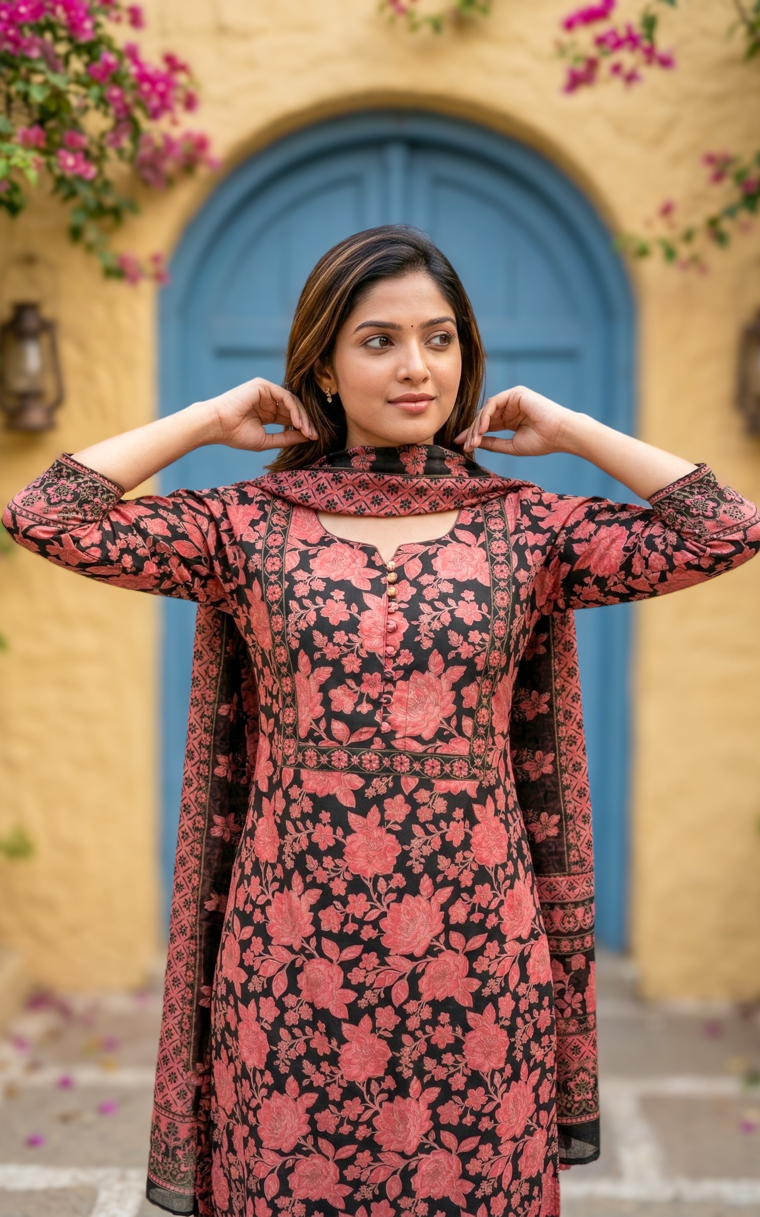 Reshma Black (Kurti+Pant+Dupatta)