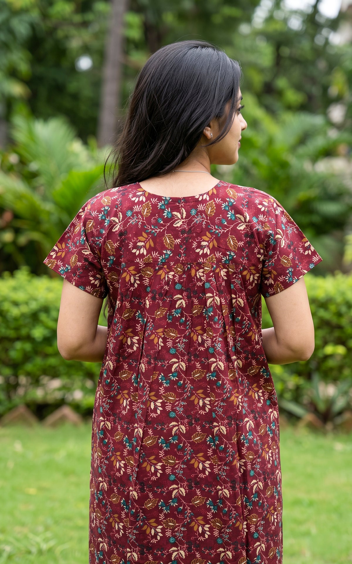 Cotton Straight Fit Nighty-165SS9A