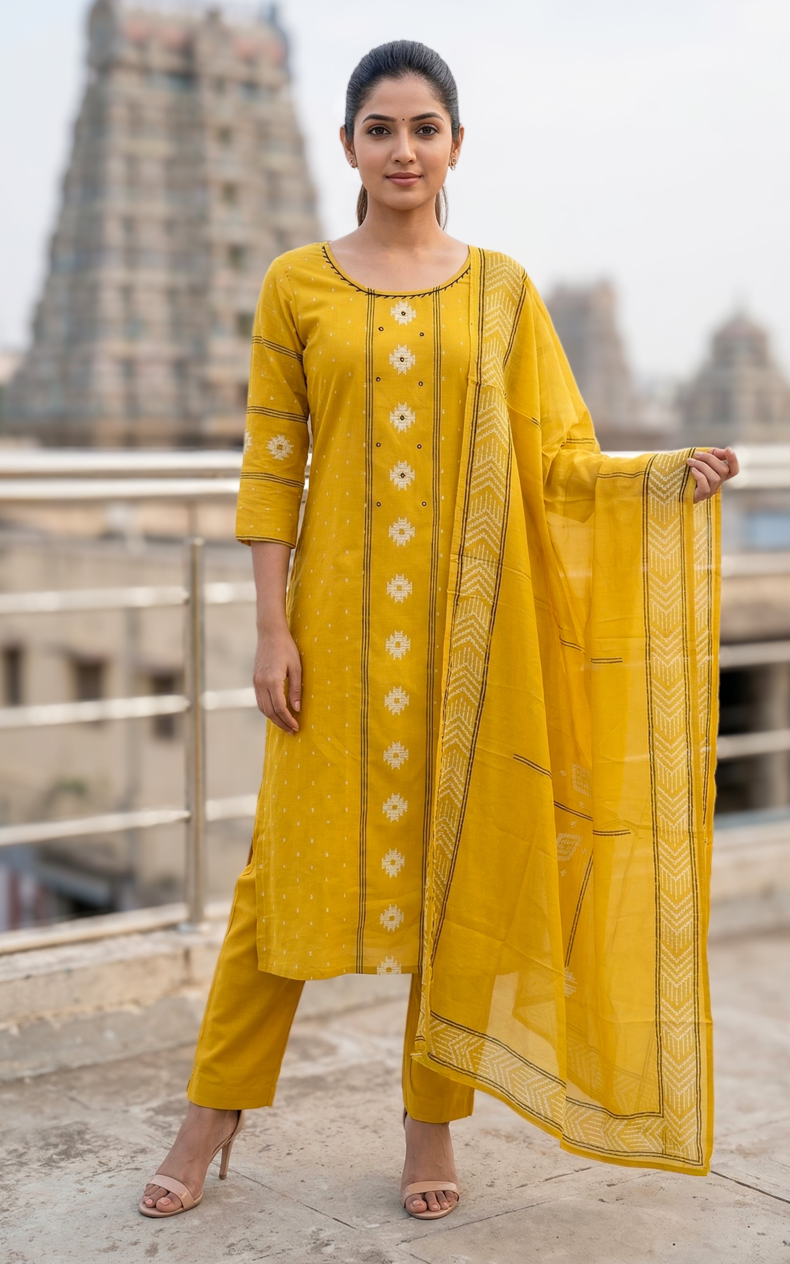 Rachel (Kurti+Pant+Dupatta)