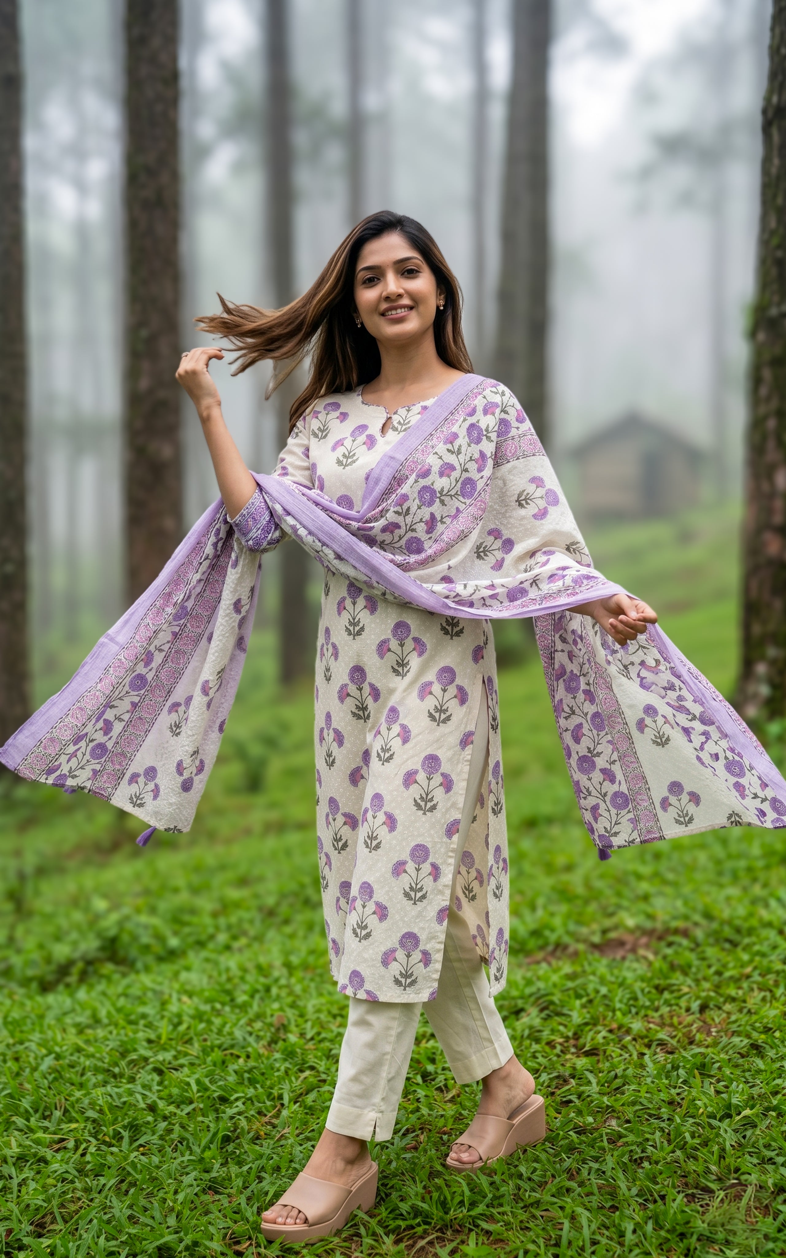 Breathable cotton summer kurti for women
