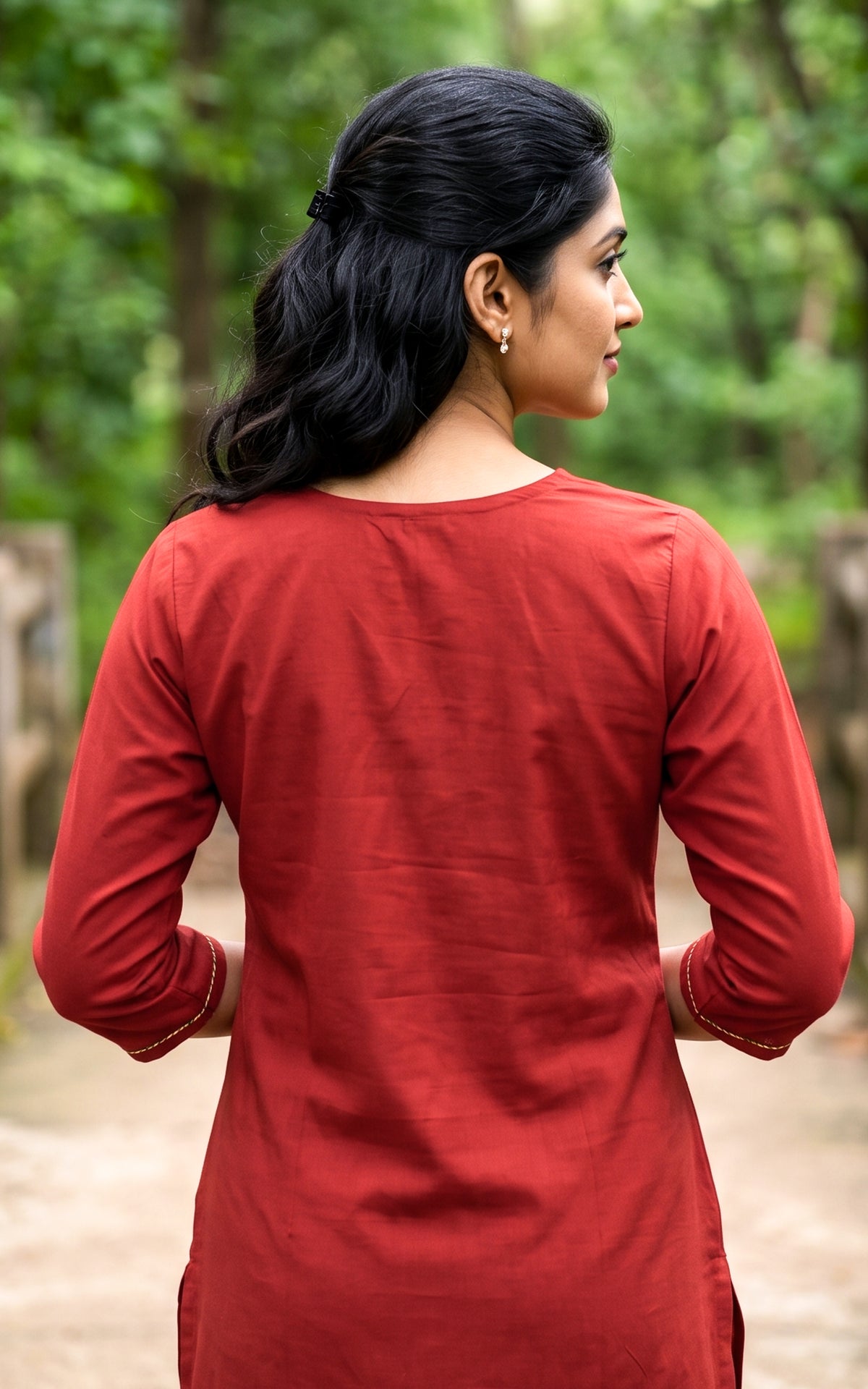 Boomika Red (Kurti+Pant)