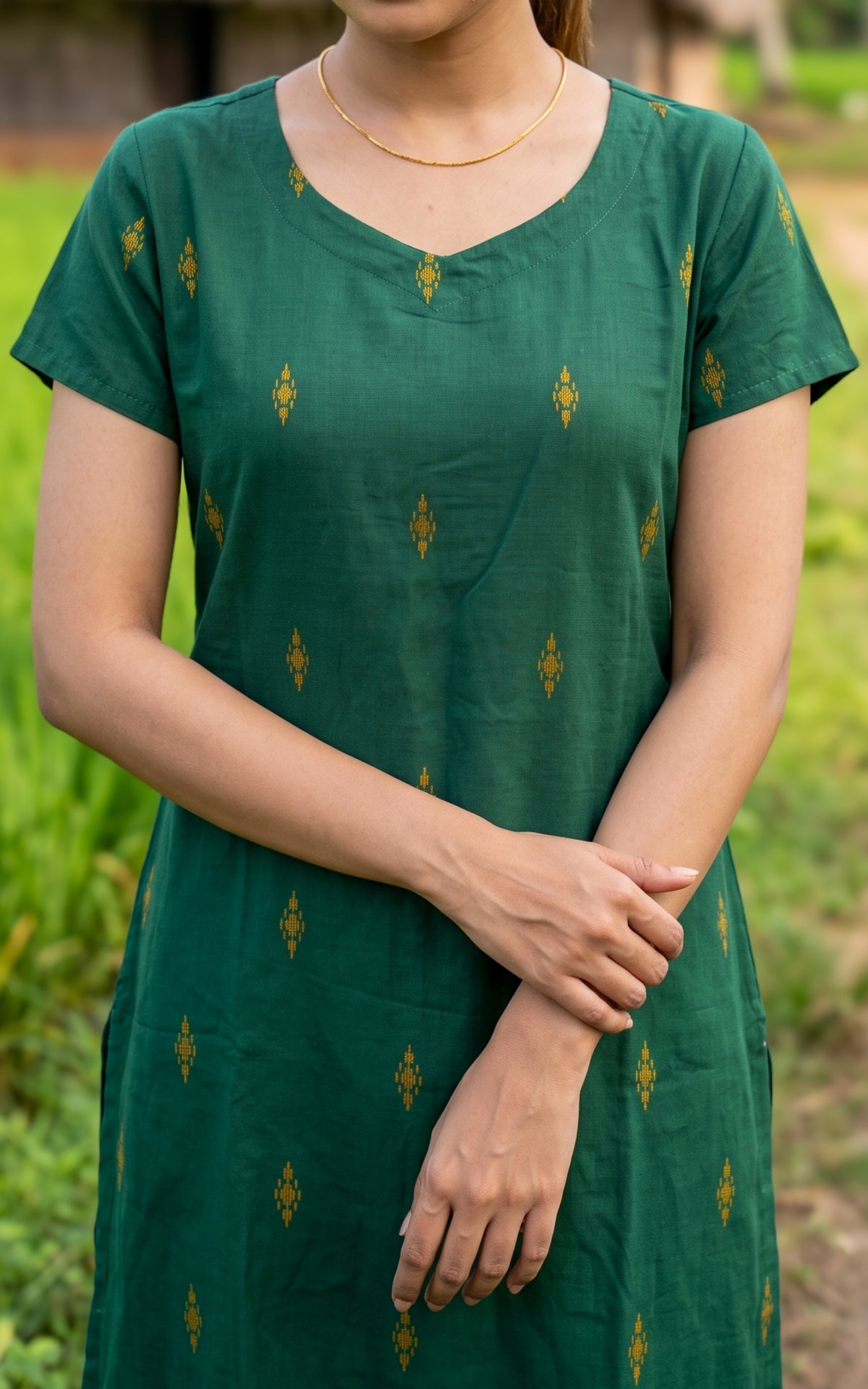 Raji Green (Kurti+Pant+Dupatta)
