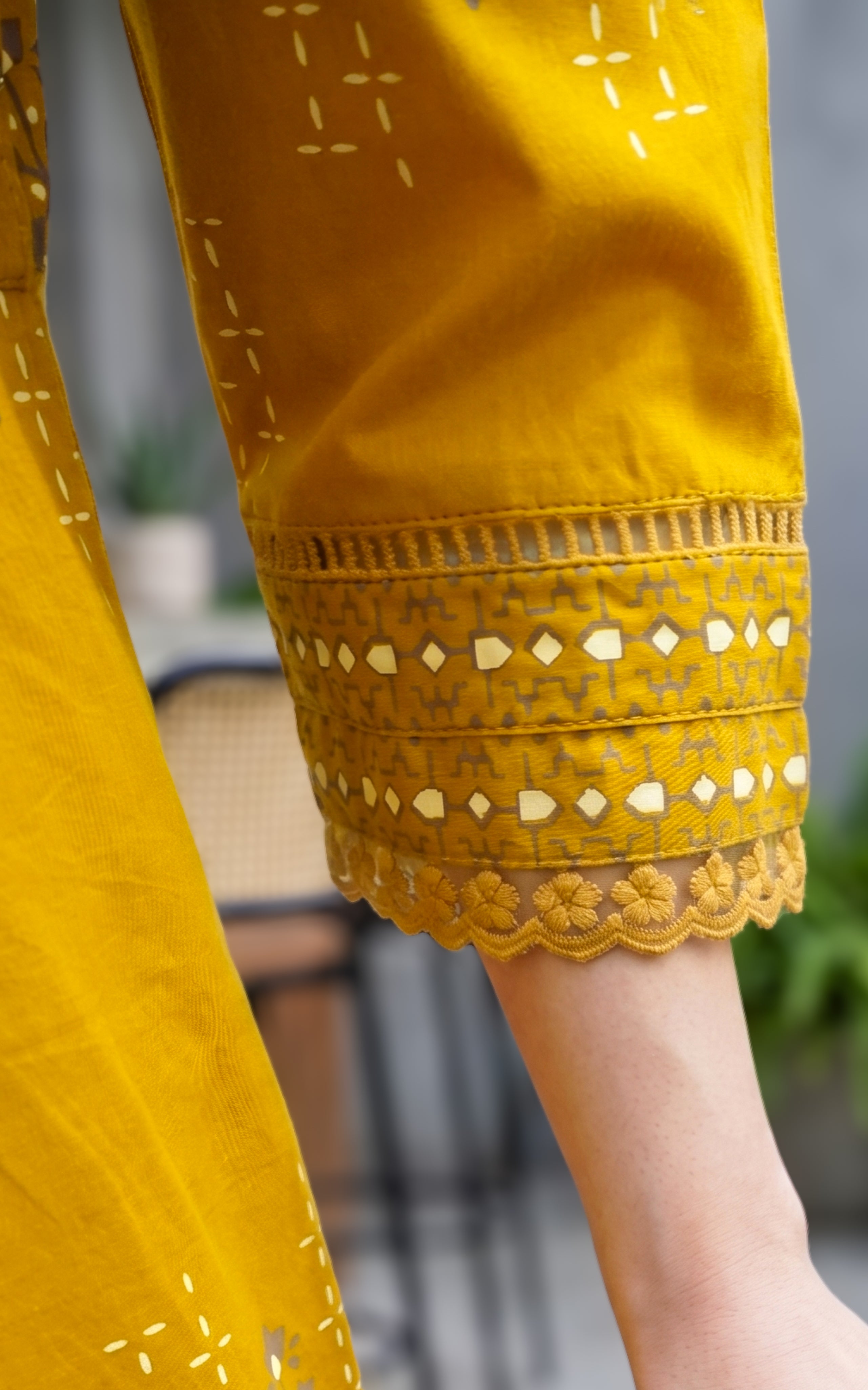 Sharmila Mustard (Kurti+Pant+Dupatta)