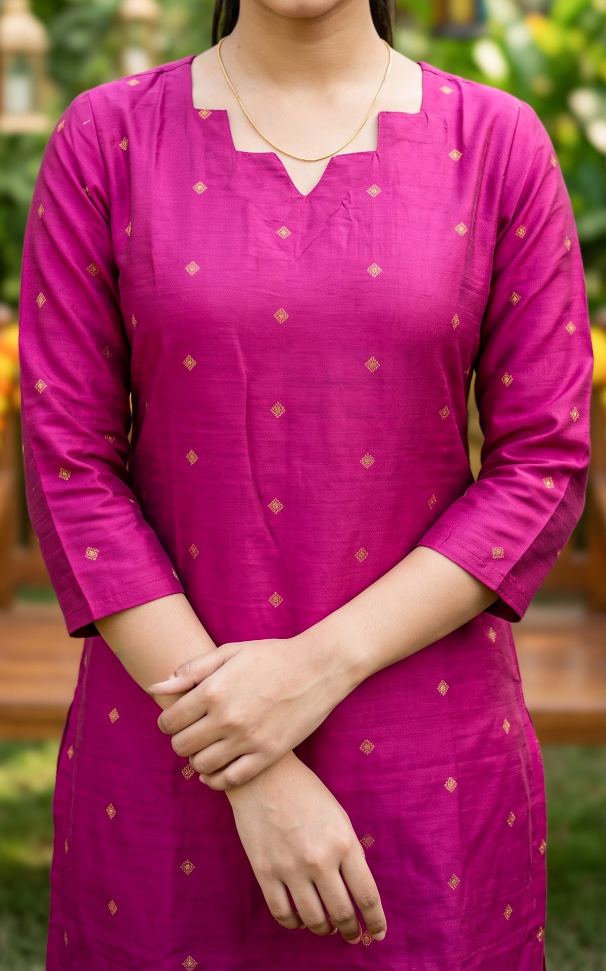 Amrut Magenta (Kurti+Dupatta)