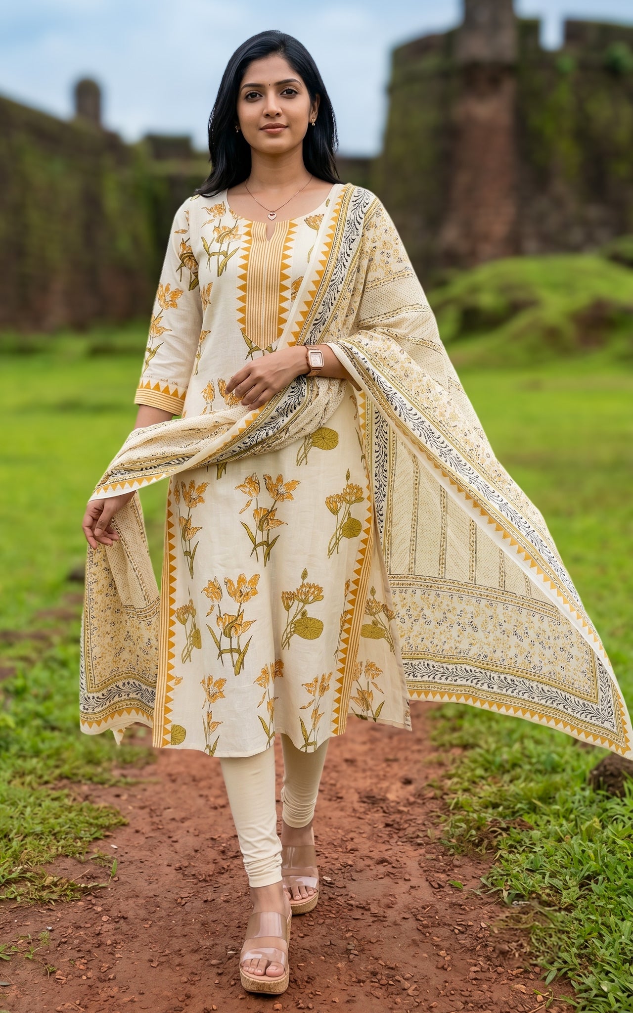 Inmozhi (Kurti+Dupatta)