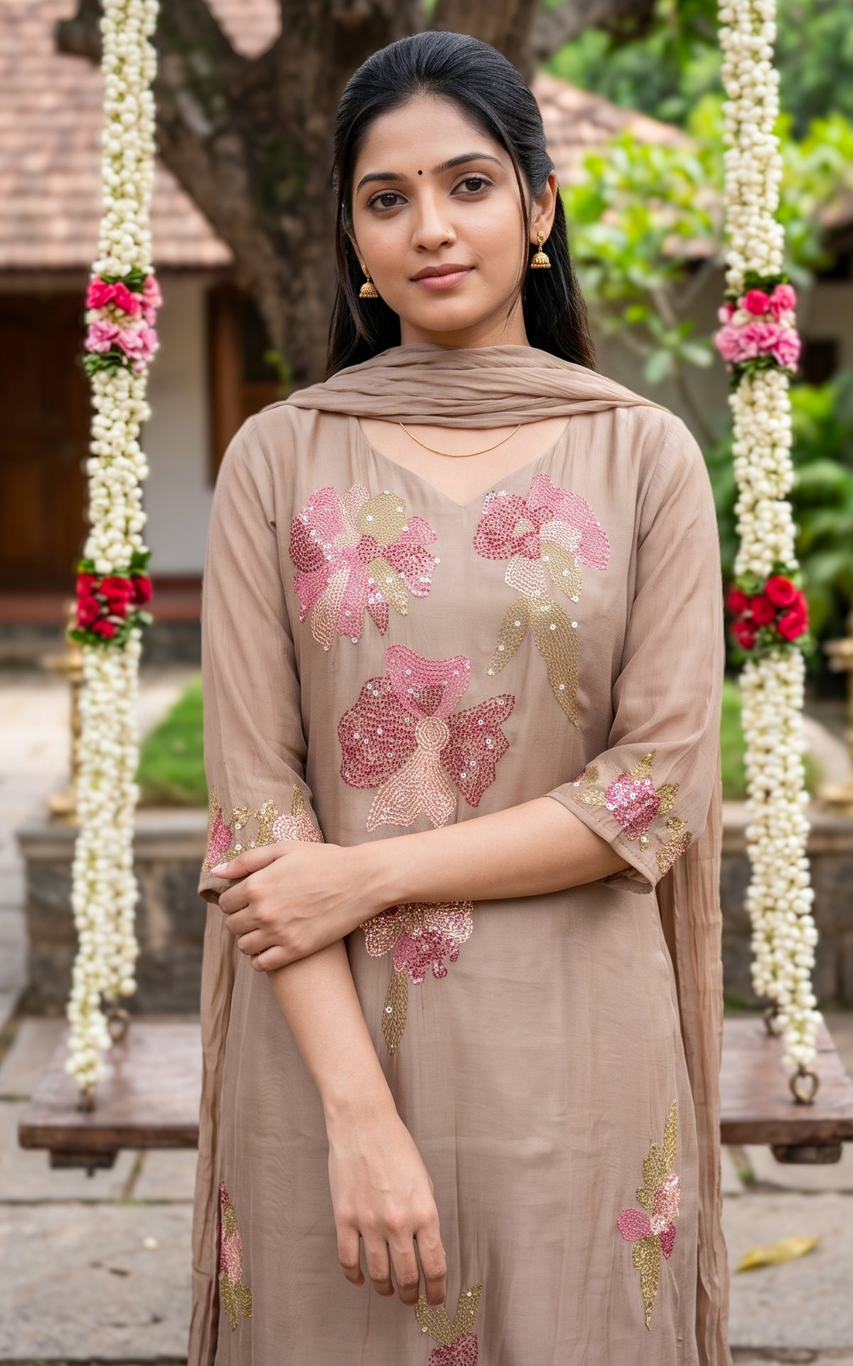 Poonkavi (Kurti+Pant+Dupatta)