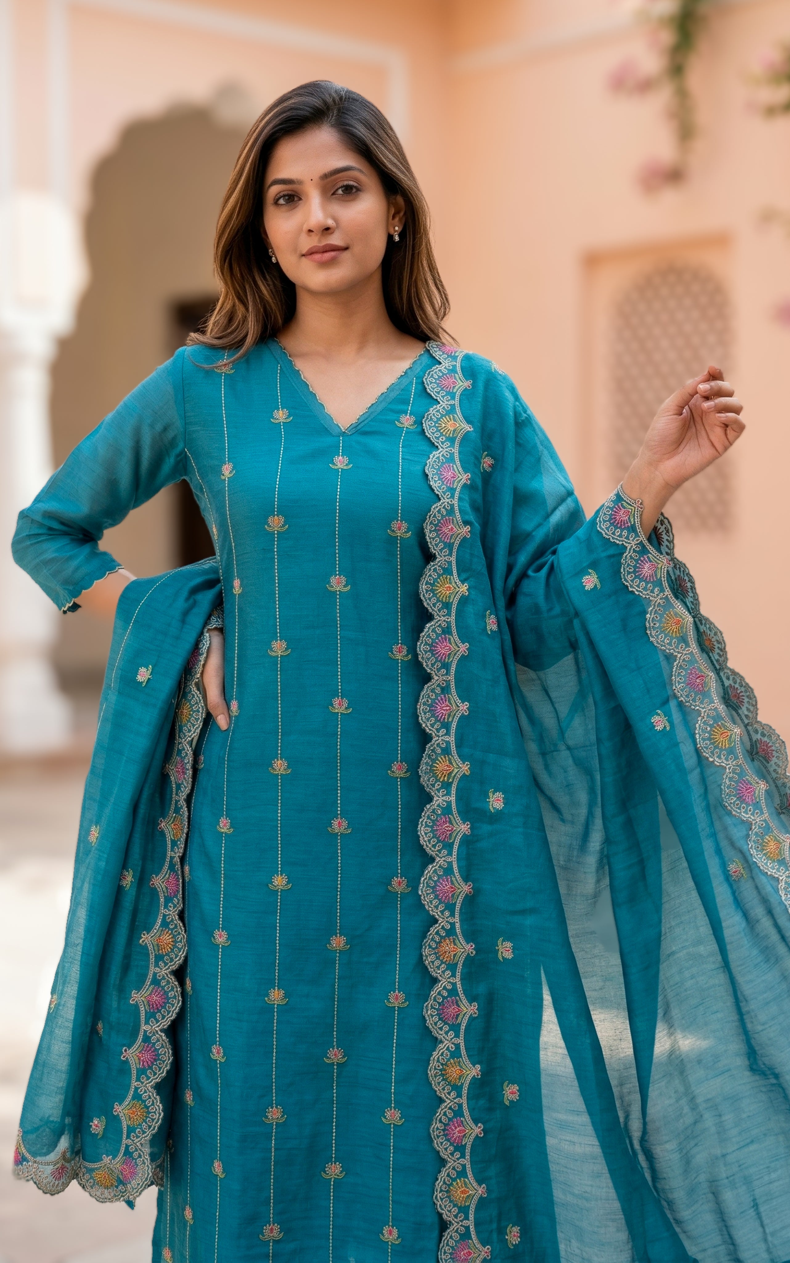 Aaranya (Kurti+Pant+Dupatta)