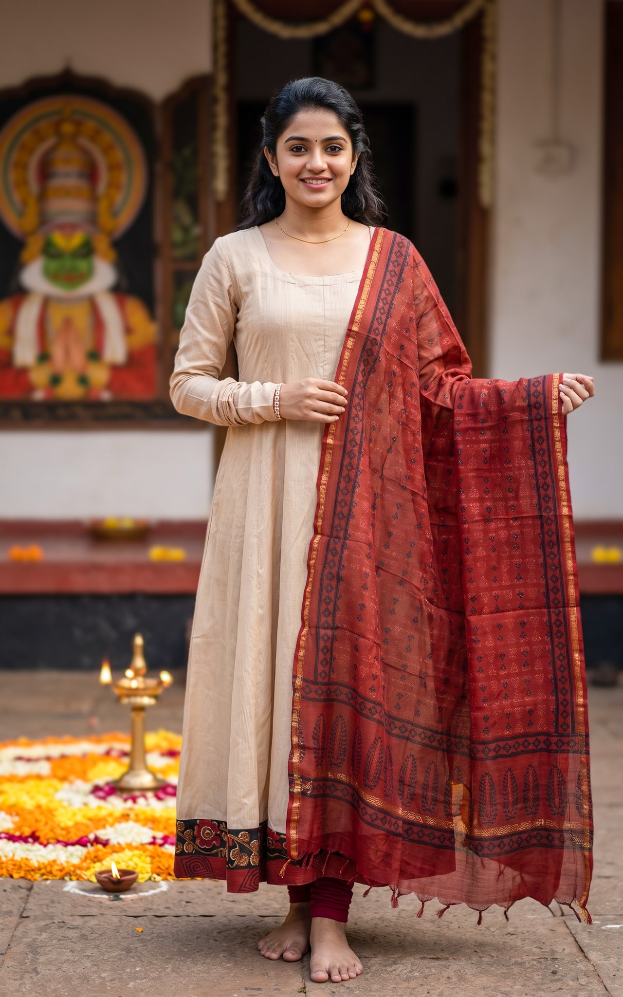 Nilavilakku (Kurti+Dupatta)