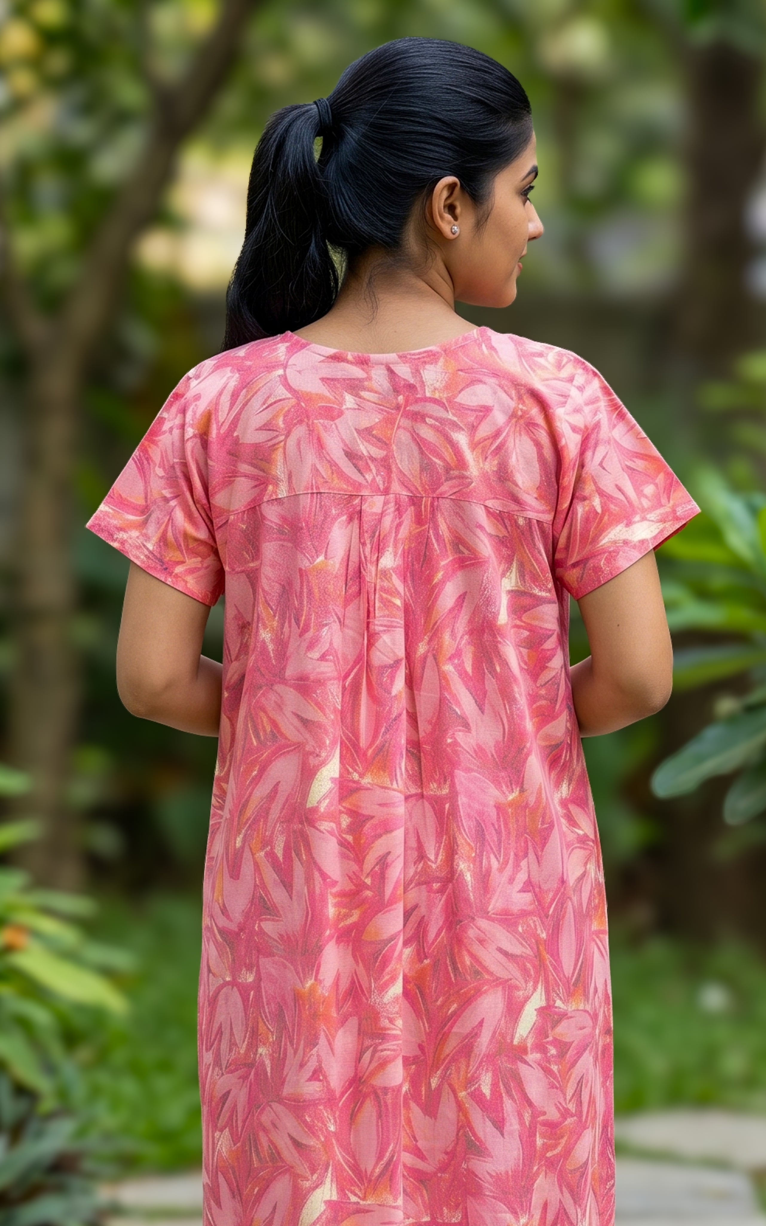 Cotton Straight Fit Nighty-160SS5