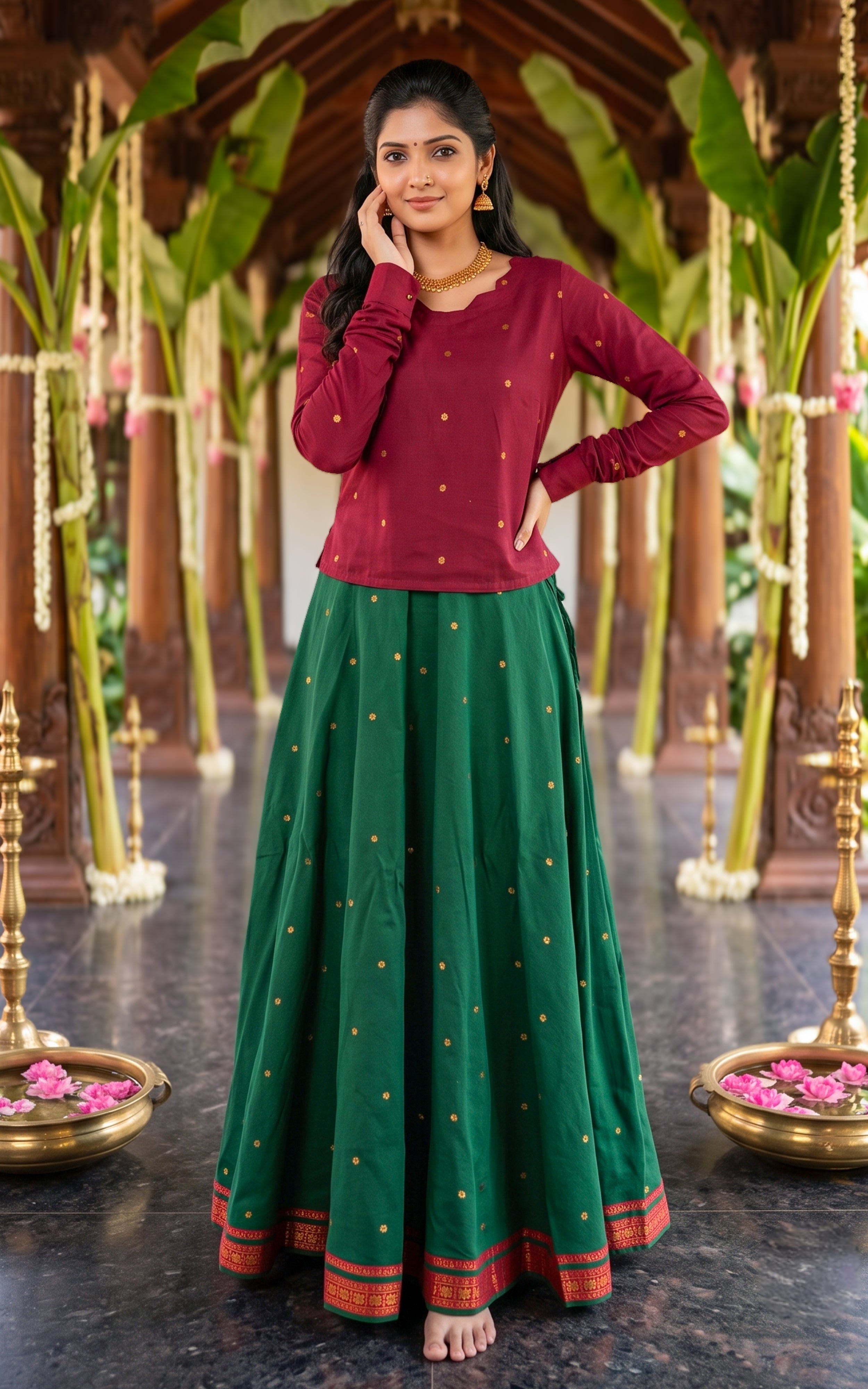 Soundariya Skirt Set