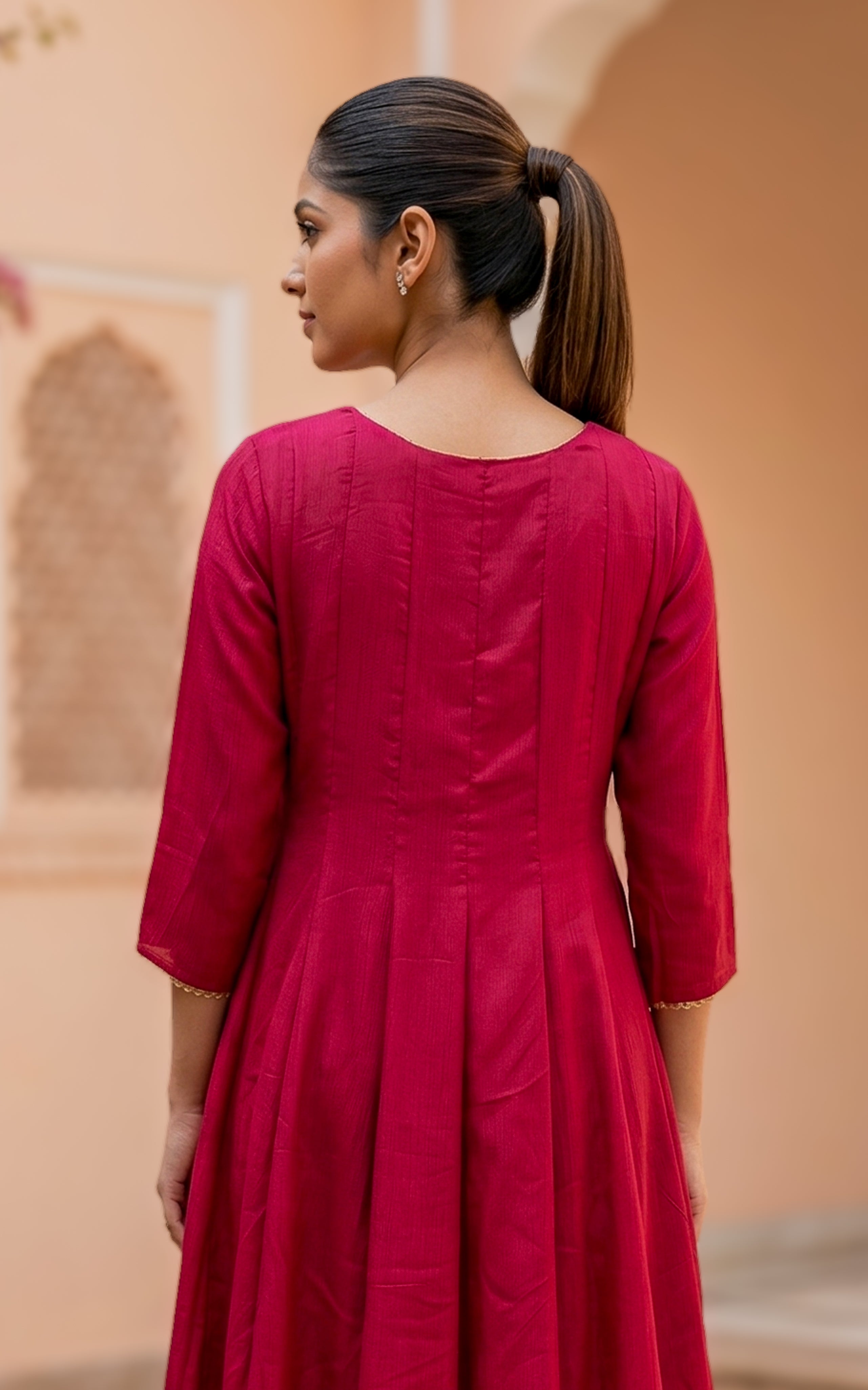 Sreelekha Red (Kurti+Dupatta)