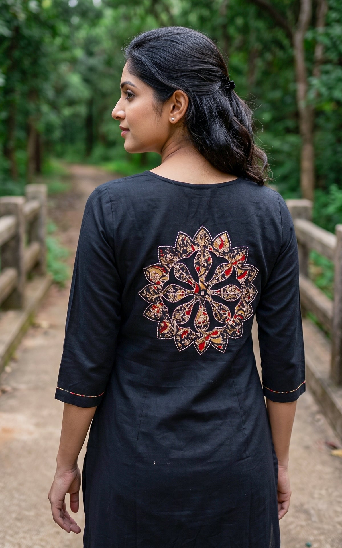Harshini Black (Kurti+Pant)