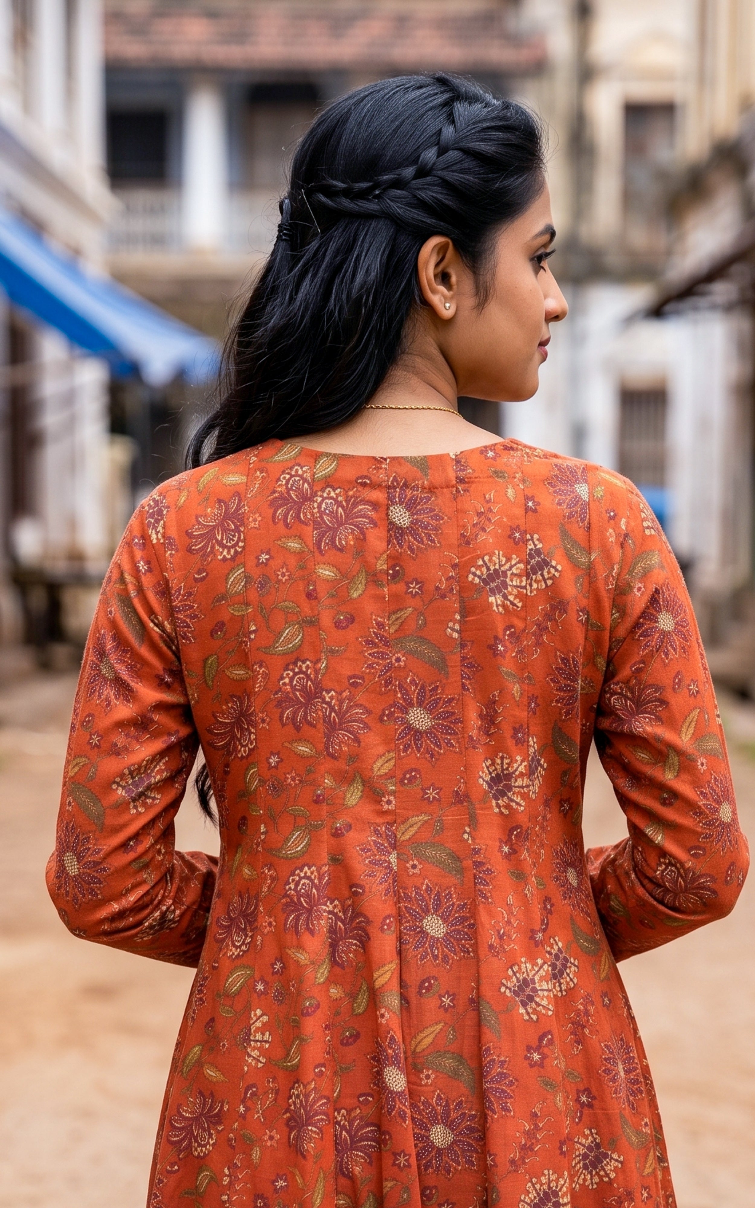 Thendral Rust (Kurti+Dupatta)
