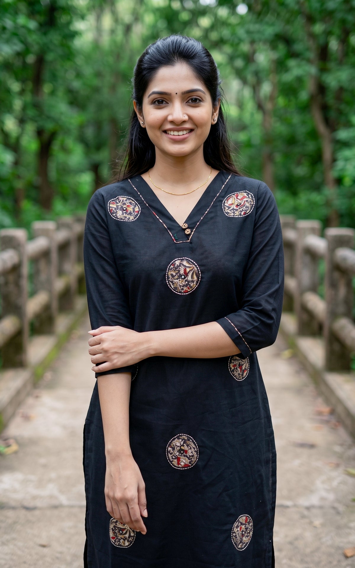 Harshini Black (Kurti+Pant)