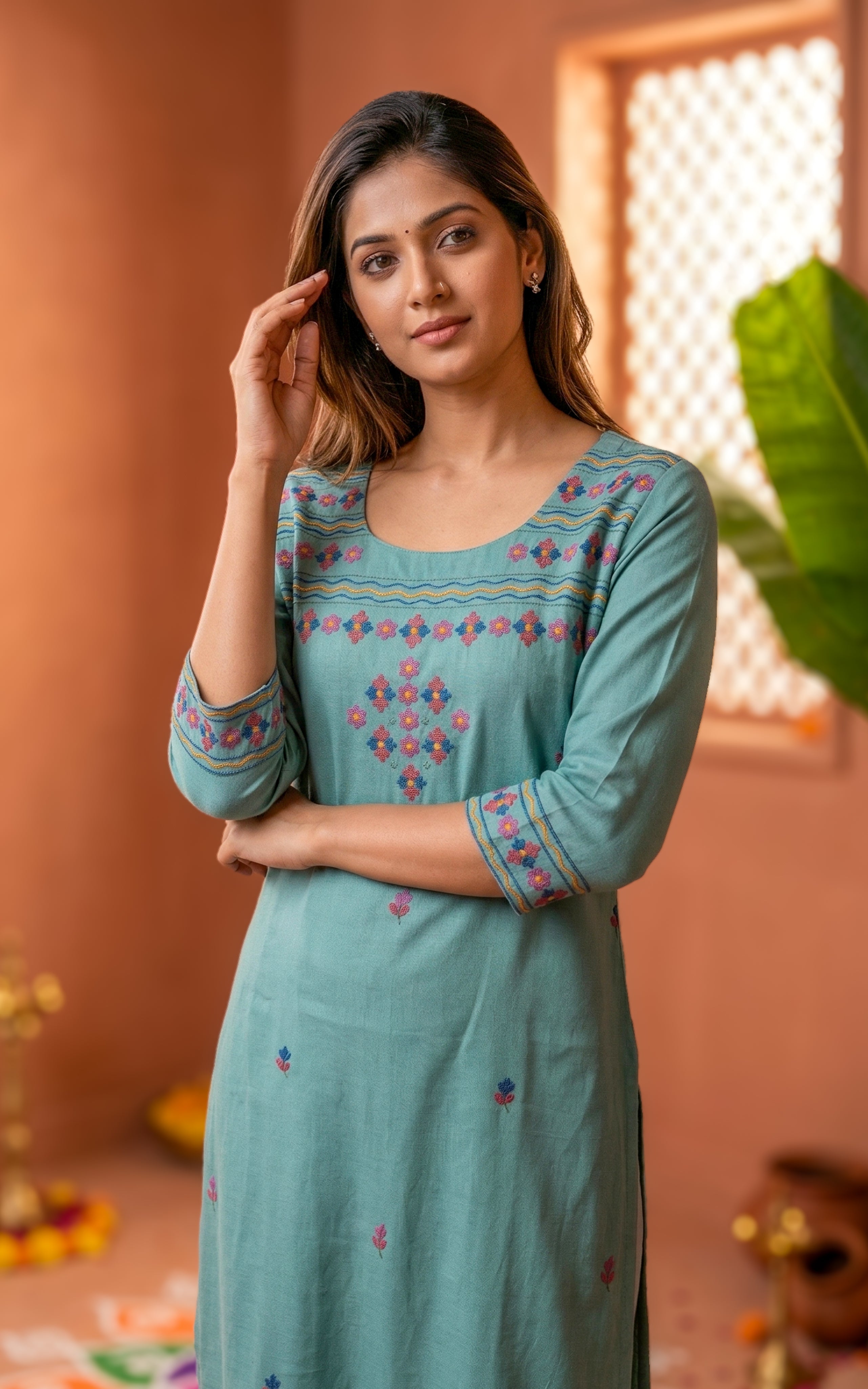 Lashitha Dusty Teal