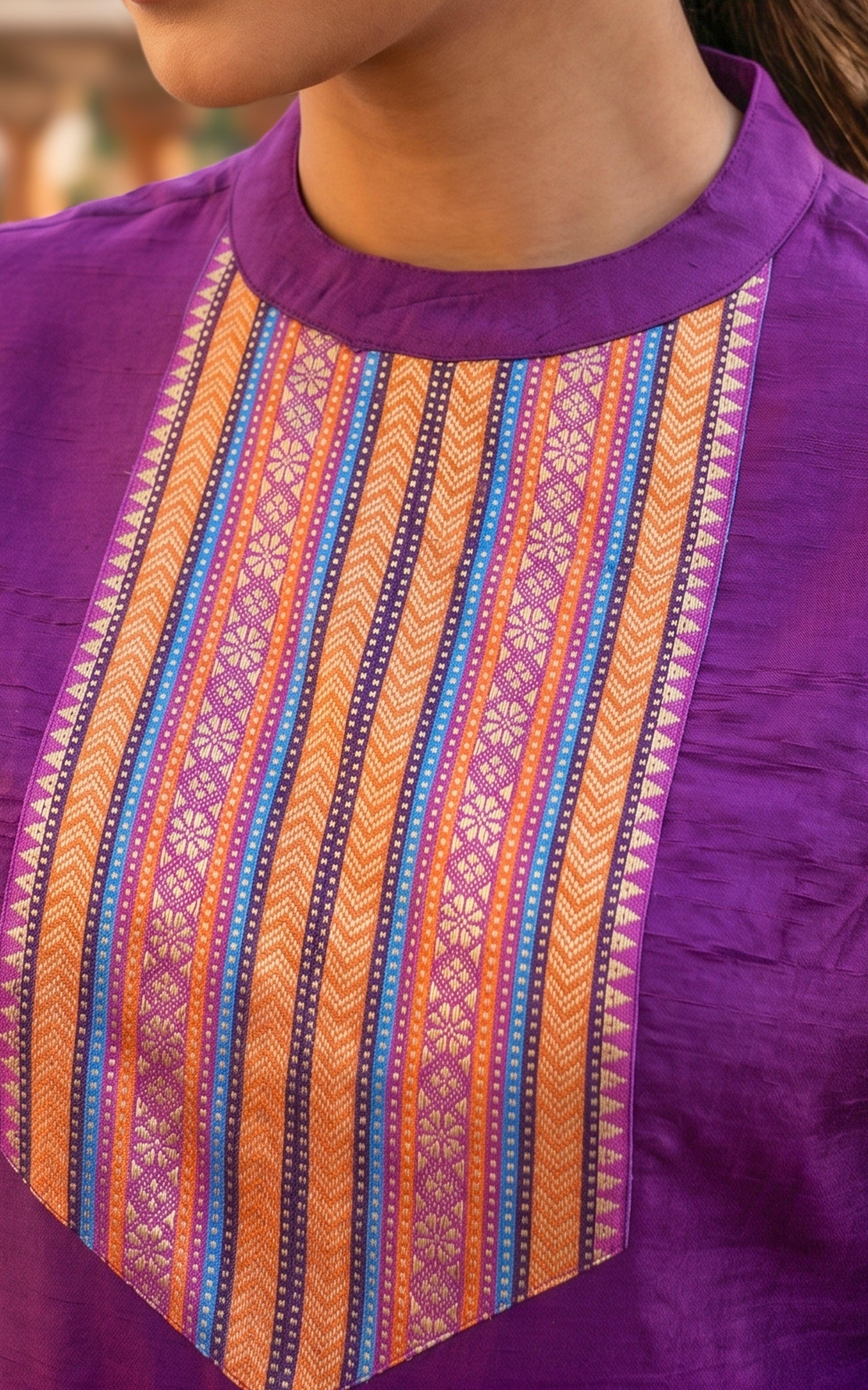 Breathable silk cotton kurti for women