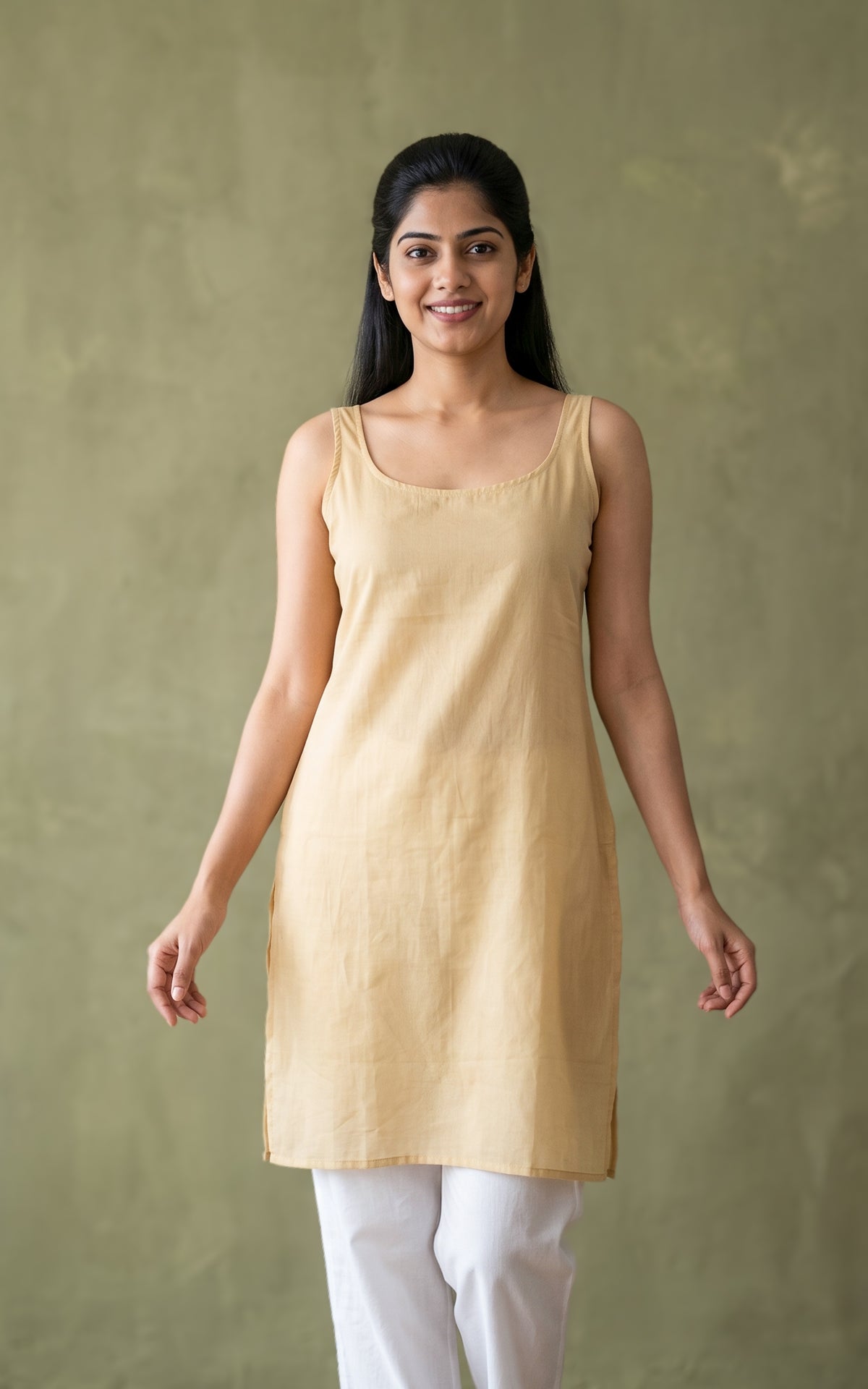 Cotton Slip with slit (inner wear) Skin