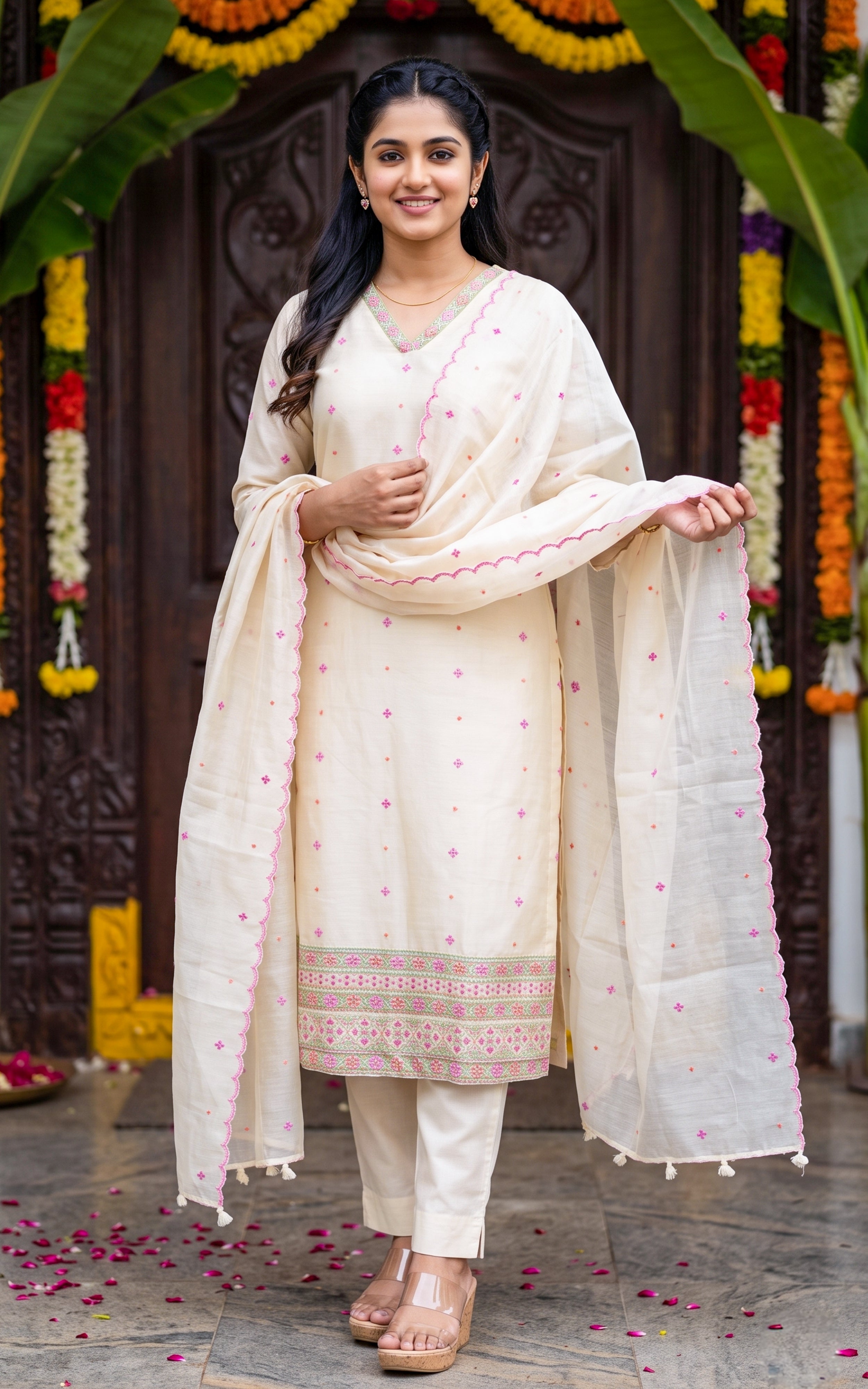 Natalya (Kurti+Pant+Dupatta)