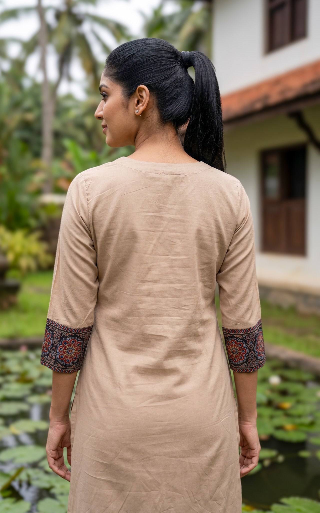 Analika Beige (Kurti+Pant+Dupatta)