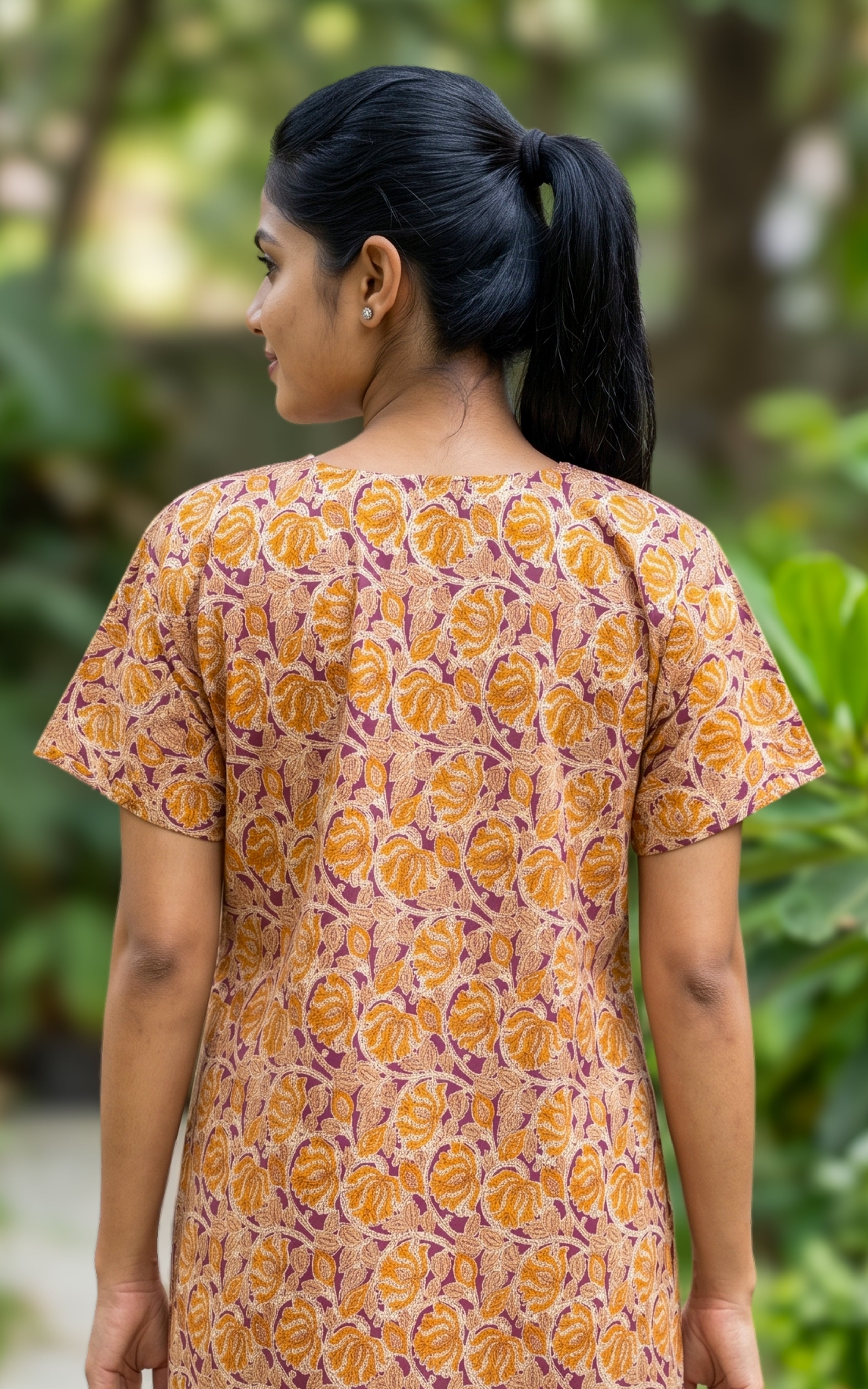 Cotton Straight Fit Nighty-160SS27