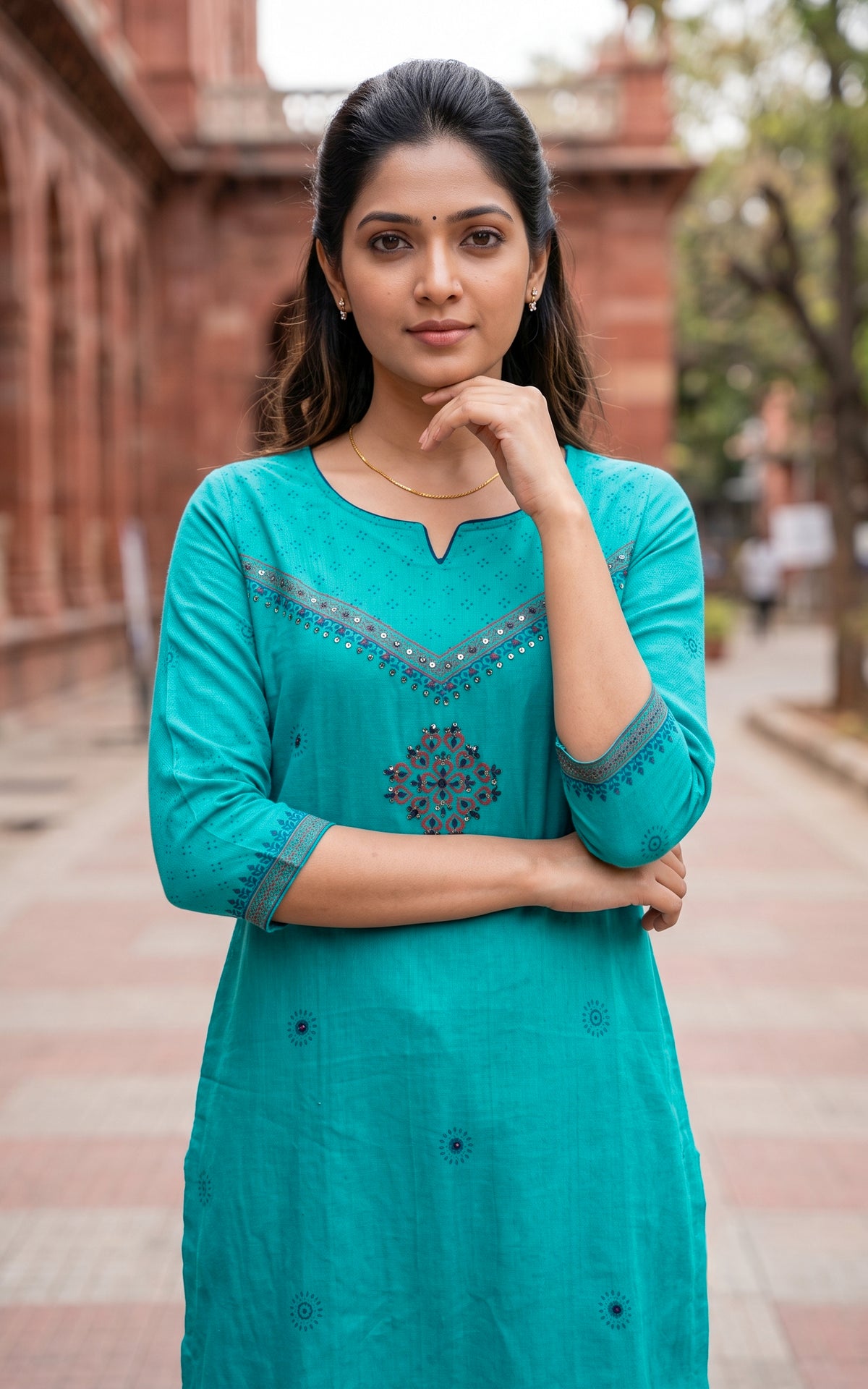 Mazhal Blue (Kurti+Pant)