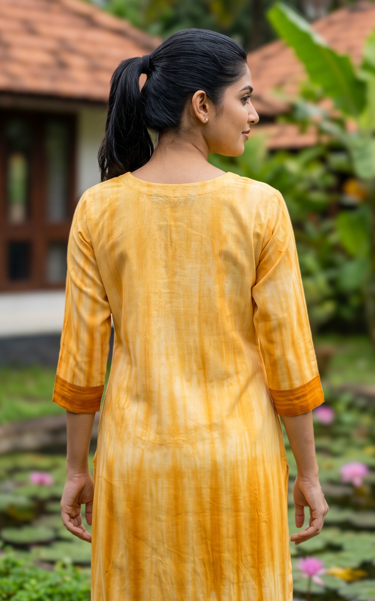 Mustard Cotton Office Wear Kurti Set for Women