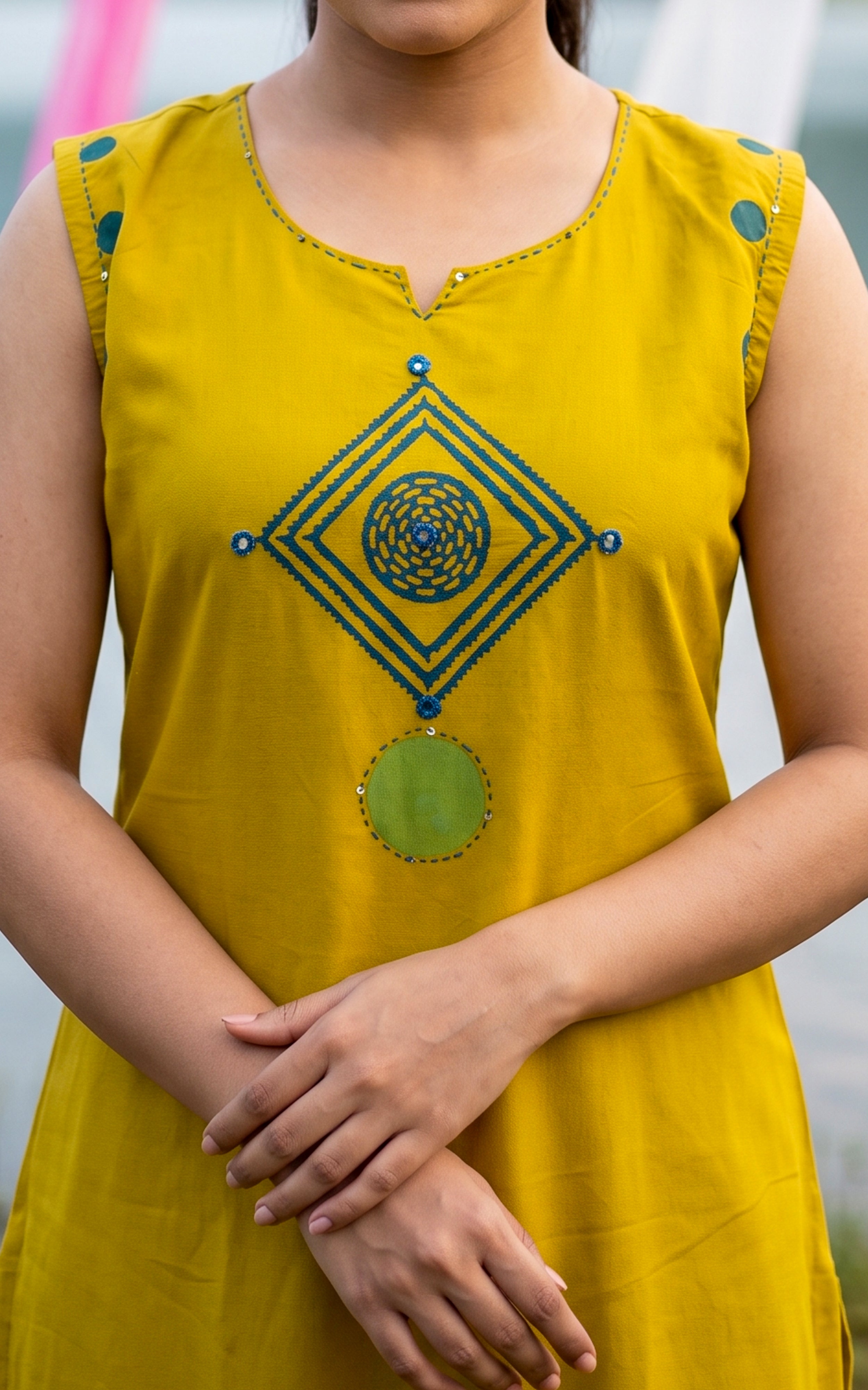 Mithusree Handblock (Kurti+Pant+Dupatta)